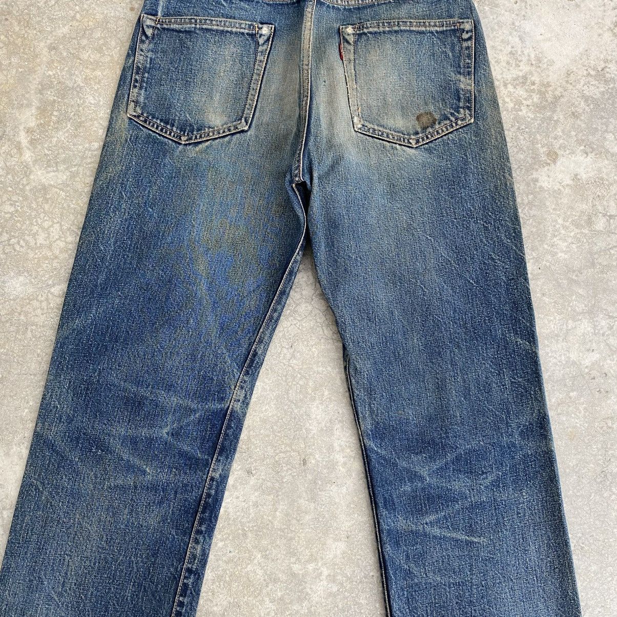 Denime Vintage Denime Japan Faded Blue Distressed Selvedge Jeans Size US 31 - 16 Thumbnail