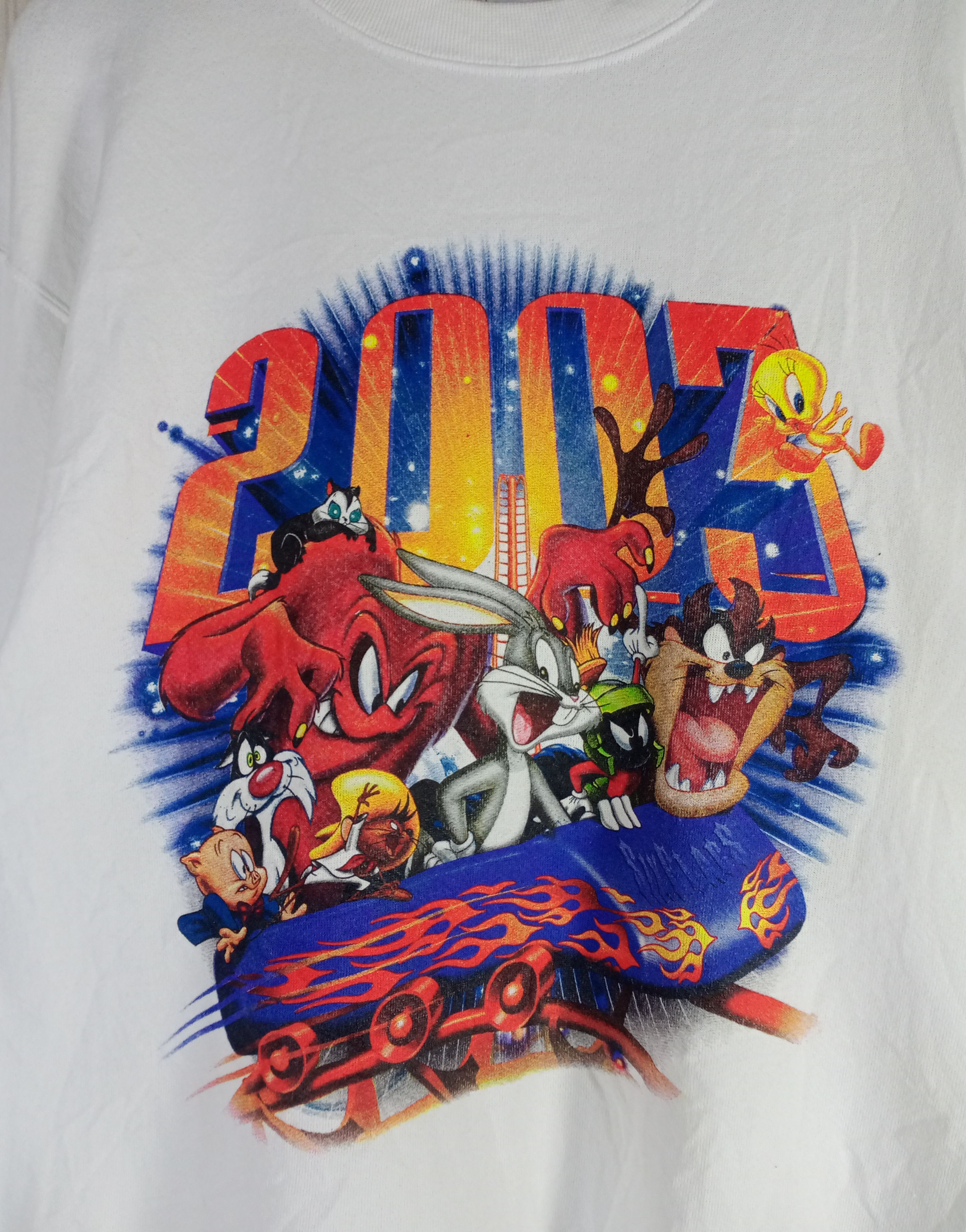 Cartoon Network Vintage Six Flags Looney Tunes Cartoon Network Sweatshirt Size US L / EU 52-54 / 3 - 2 Thumbnail
