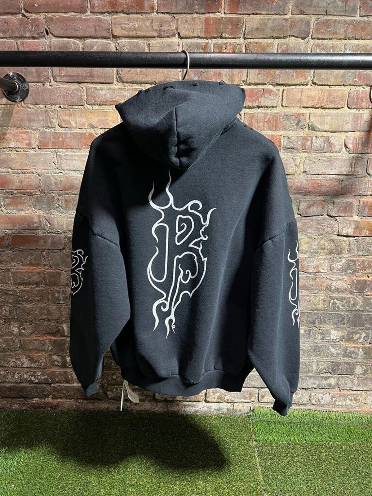 Balenciaga Baleciaga Heavy Darkwave Hoodie Black Sz. S Size US S / EU 44-46 / 1 - 2 Thumbnail