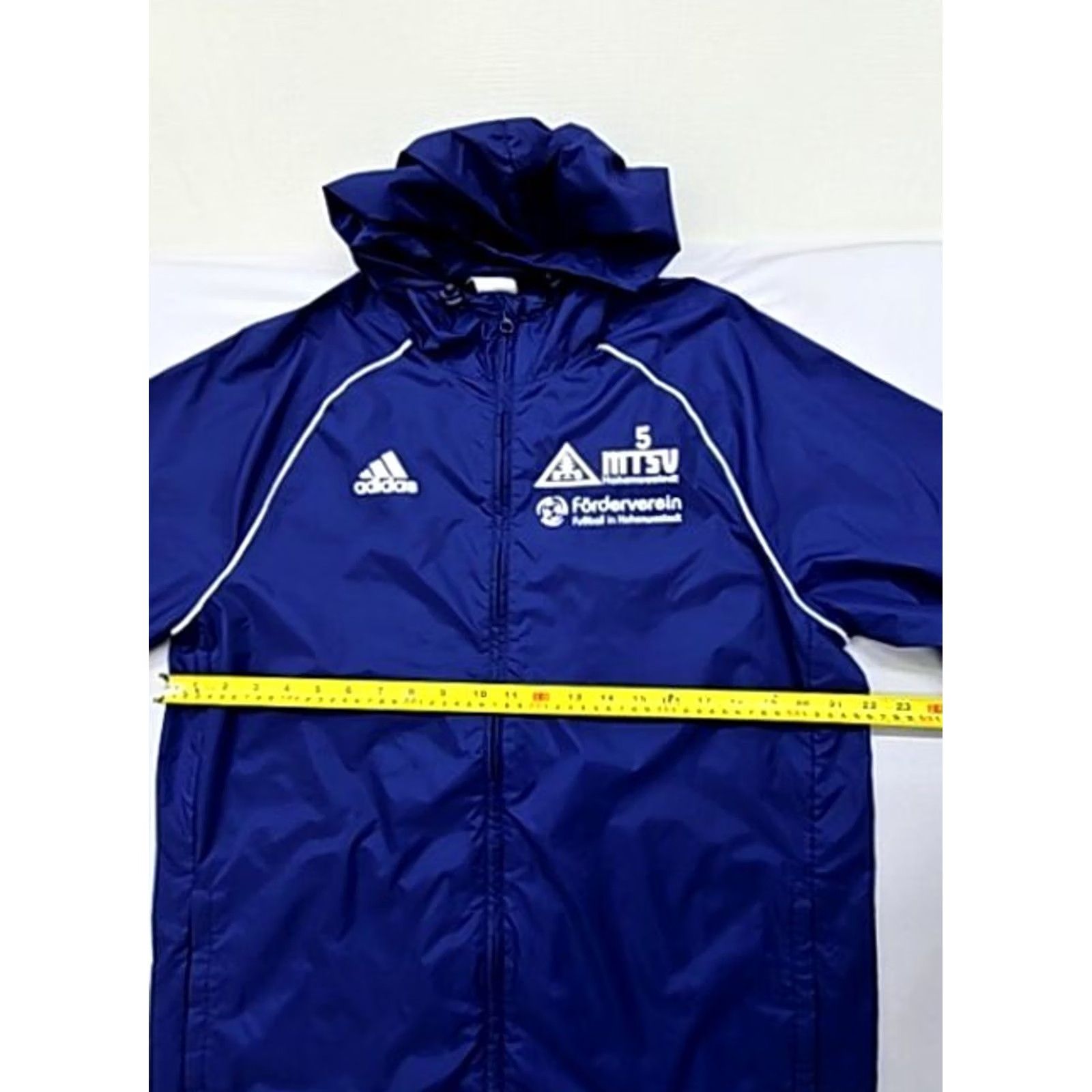 Adidas Adidas Men's M Blue Golf Rain Jacket Water-Resistant Full-Zip Hood Size US M / EU 48-50 / 2 - 7 Thumbnail