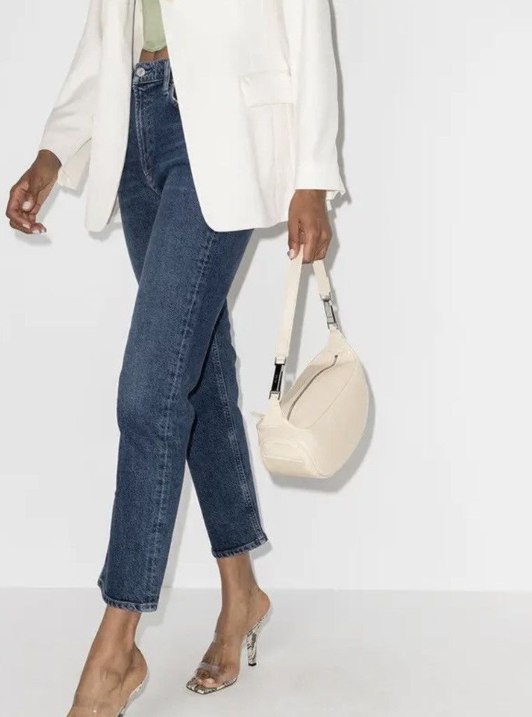 By Far By Far Amy Leather Beige Nude Shoulders Bum Waist Bag Ivory Size ONE SIZE - 1 Thumbnail