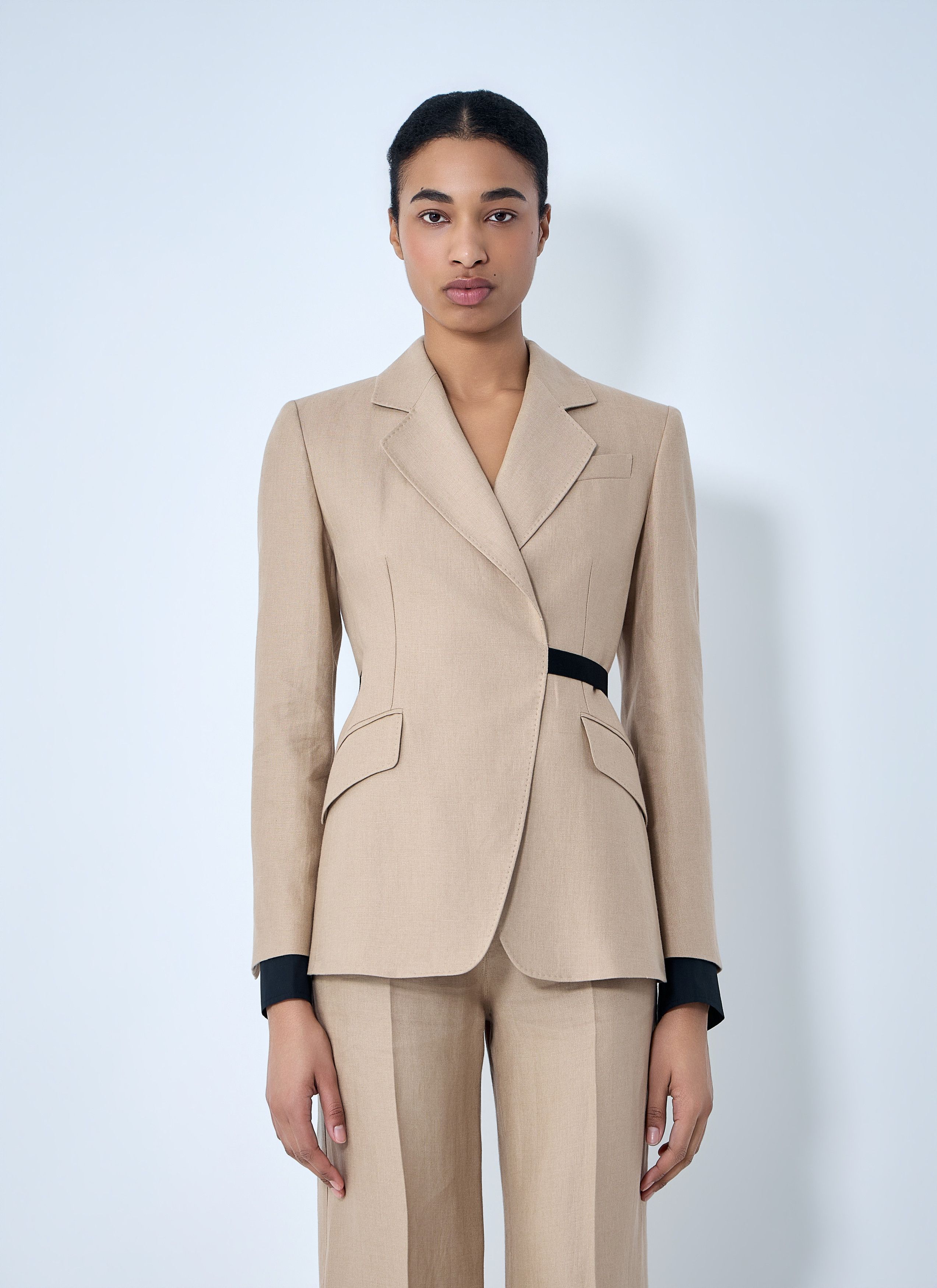 Max Mara Textured Notch Lapel Blazer Size M / US 6-8 / IT 42-44 - 1 Thumbnail
