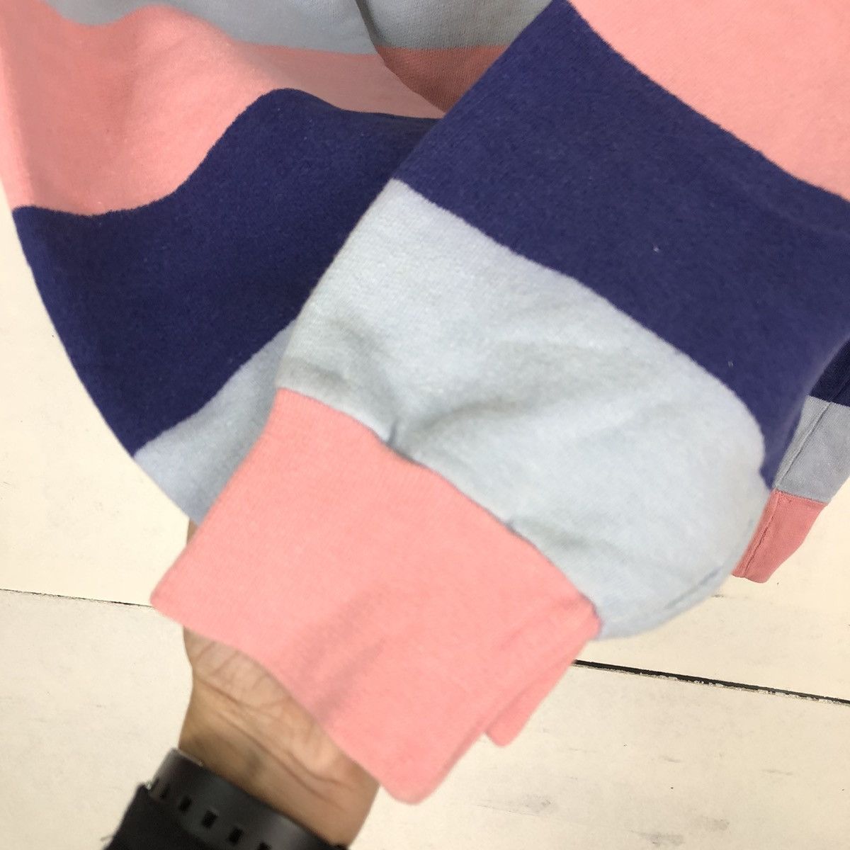 Japanese Brand VINTAGE STRIPED SWEATSHIRT OCEANIC BREEZE JAPAN ISSEY MIYAKE Size US M / EU 48-50 / 2 - 8 Thumbnail