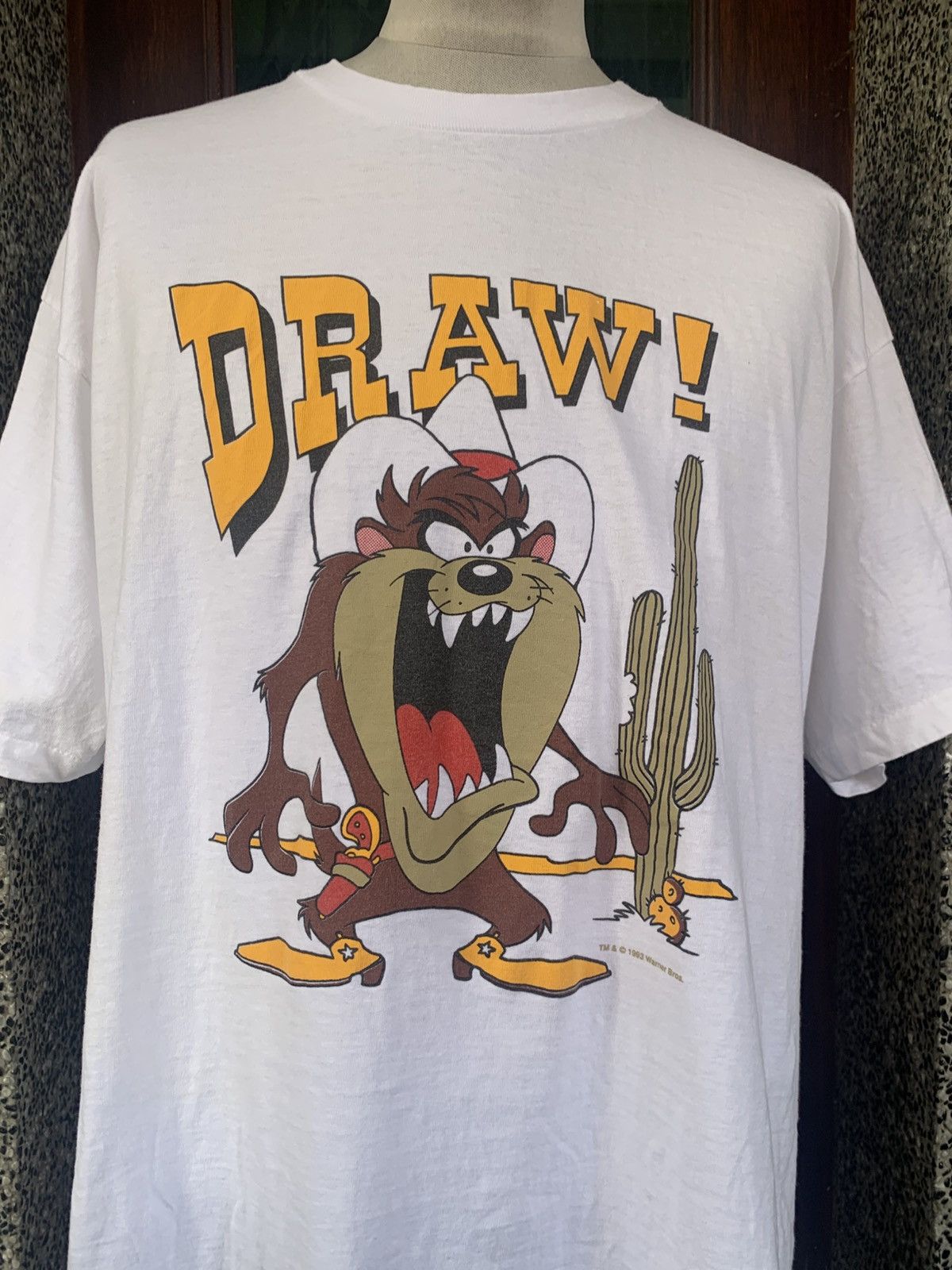 Vintage × Warner Bros Vintage 90s Warner Bros Tazmanian Devil / TAZ Looney Tunes Size US XL / EU 56 / 4 - 2 Thumbnail