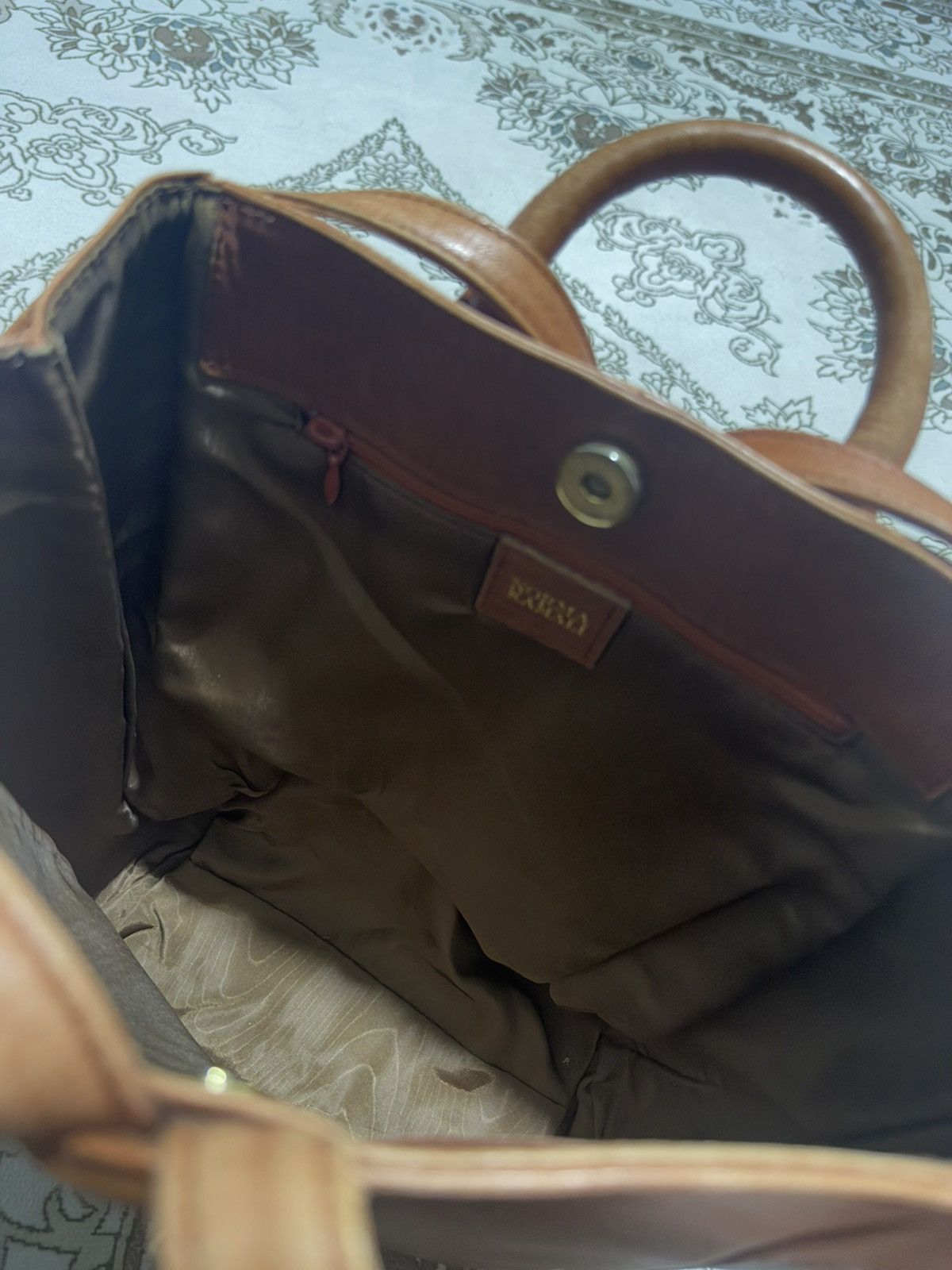 Genuine Leather × If Six Was Nine × Japanese Brand Vtg Norma Kamali Full Leather Mini Backpack Size ONE SIZE - 9 Thumbnail