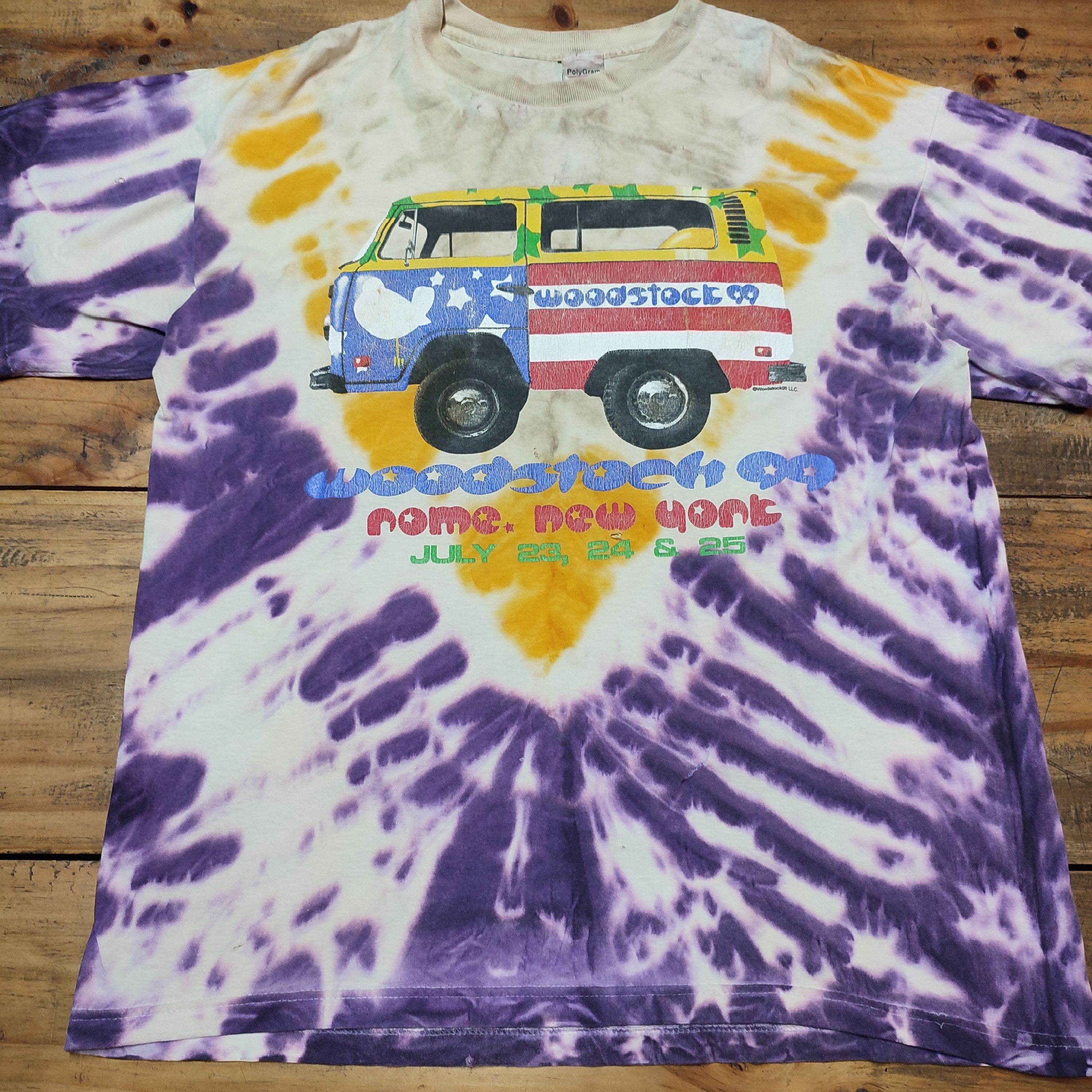 Liquid Blue × Vintage Vintage 1999 Woodstock Festival 99 T-shirt Size US XL / EU 56 / 4 - 2 Thumbnail