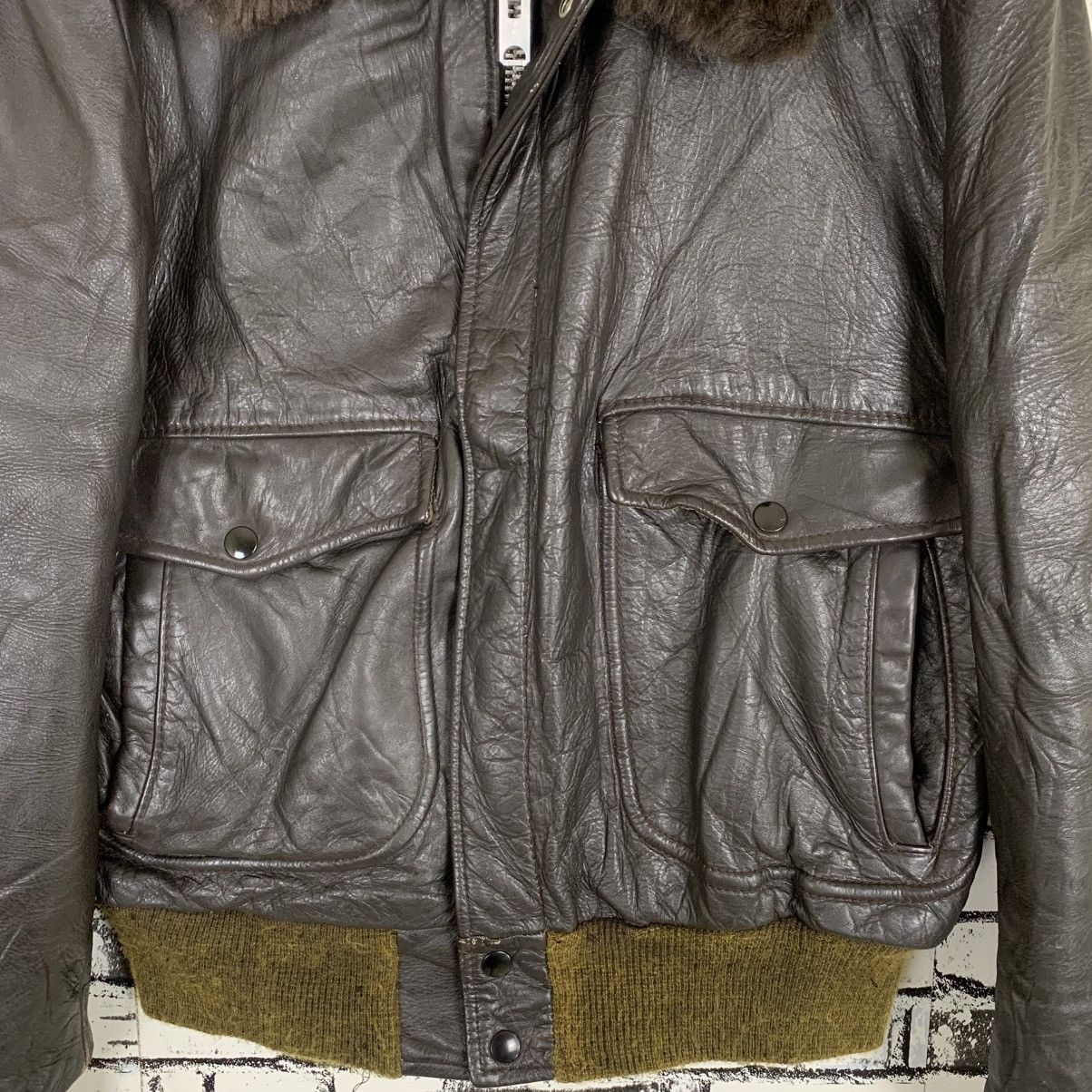Cooper × Genuine Leather × Vintage Vintage Cooper Sportwear Sherling Leather Jacket Size US M / EU 48-50 / 2 - 4 Thumbnail