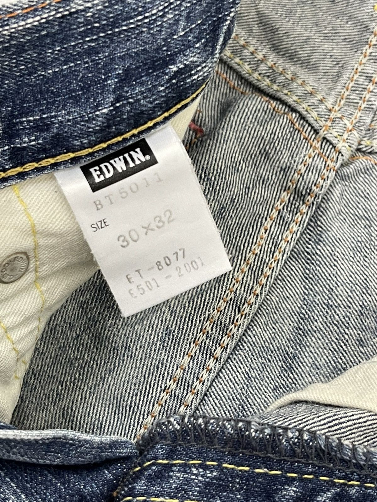 Edwin Distress Jeans Edwin Japan Faded Regular 8🟦1 Size US 31 - 20 Thumbnail