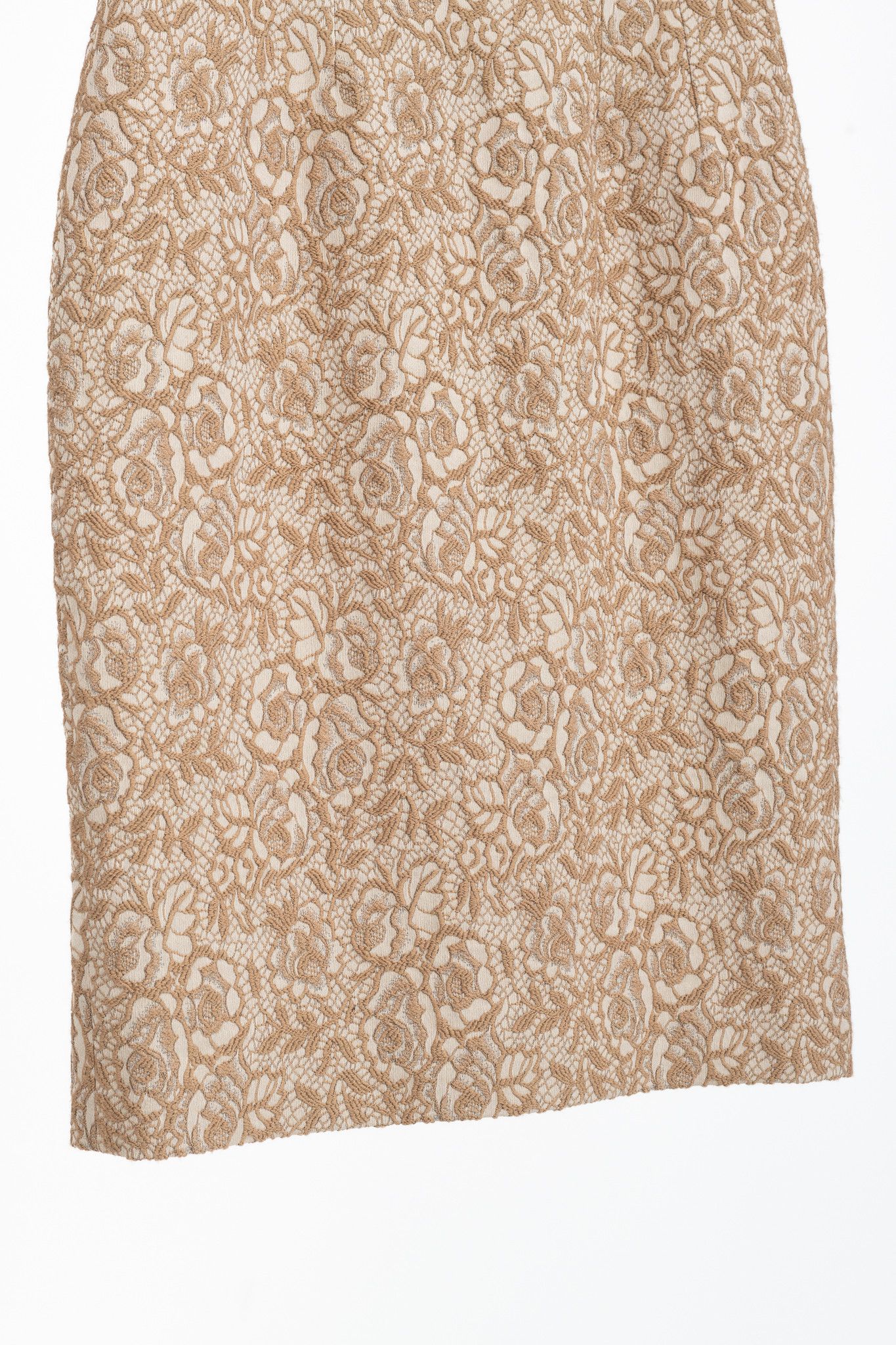 Dolce & Gabbana Dolce & Gabbana Brown Embroidered Floral-Lace Dress Size M / US 6-8 / IT 42-44 - 5 Thumbnail