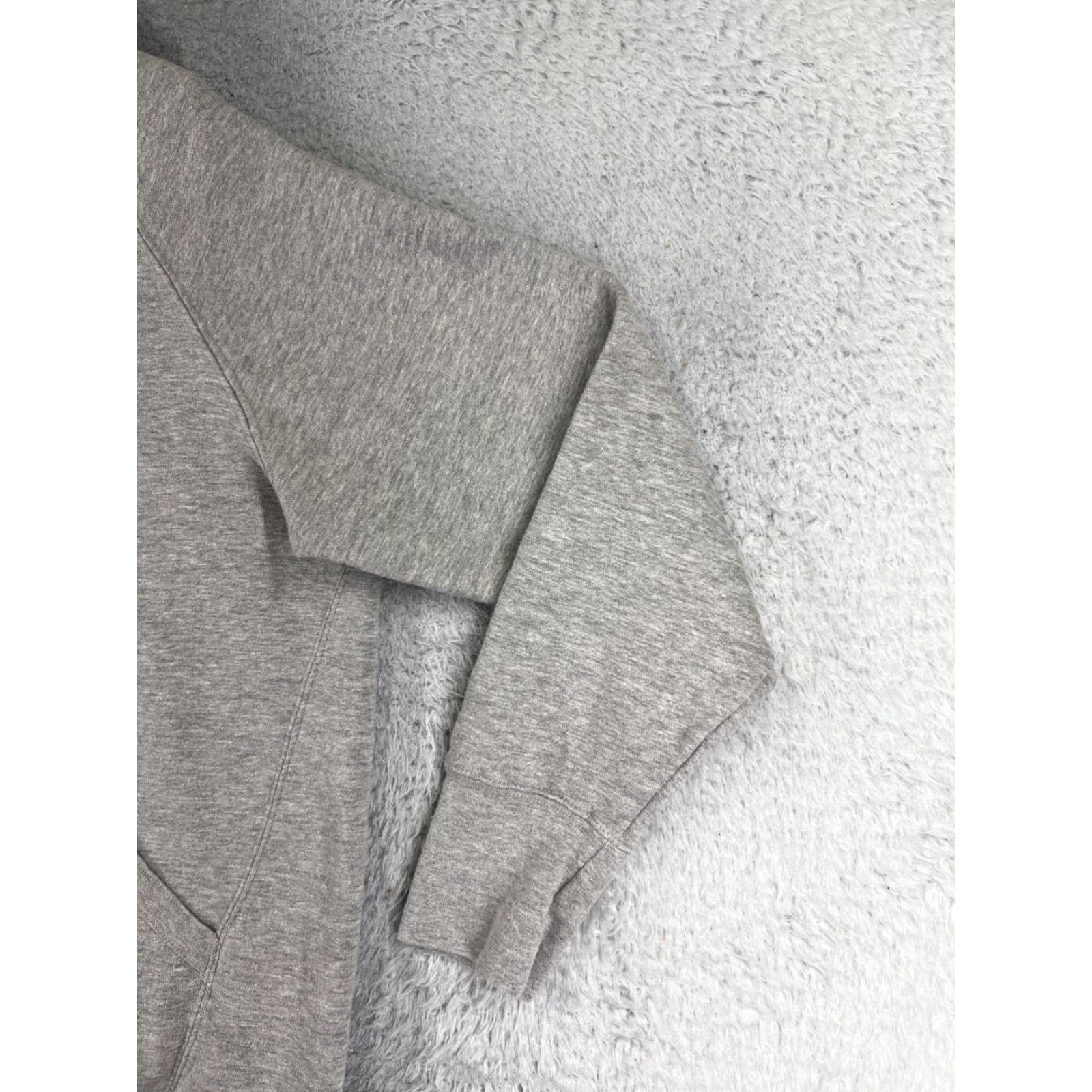 Champion Champion Hoodie Women Large Gray Cotton Blend Kangaroo Pocket Logo Pullover Womens Size L / US 10 / IT 46 - 2 Thumbnail