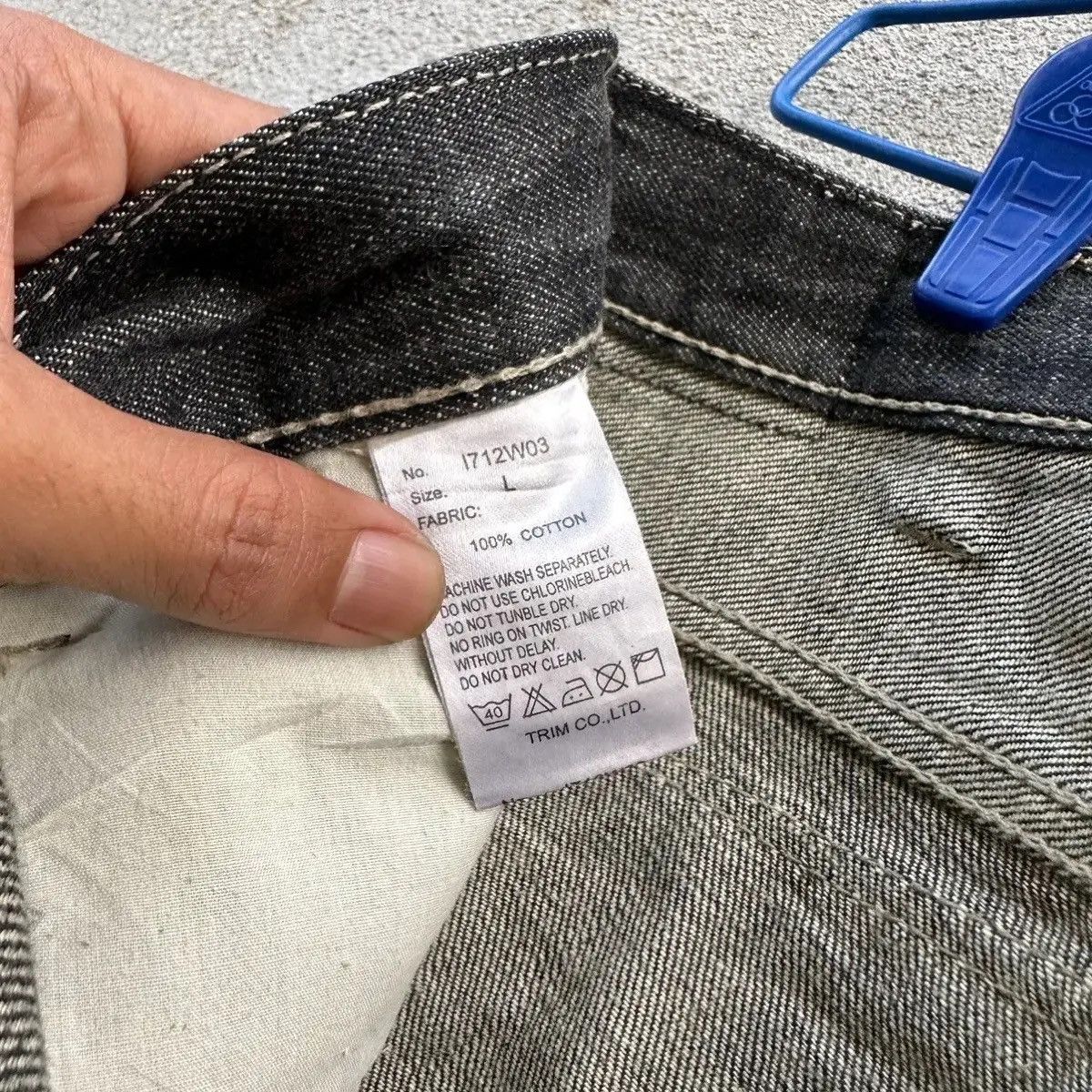 Denime DENIM LAB JEANS RIPPED JAPANESE RARE DENIM VINTAGE PANTS Size US 33 - 11 Thumbnail