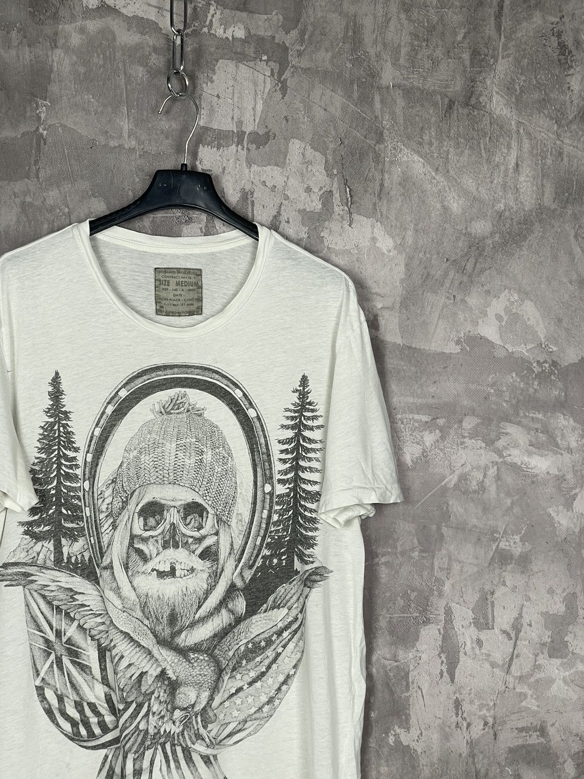 Allsaints × Vintage T-shirt Vintage Allsaints Distressed Faded Art Graffiti Rare Size US M / EU 48-50 / 2 - 4 Thumbnail