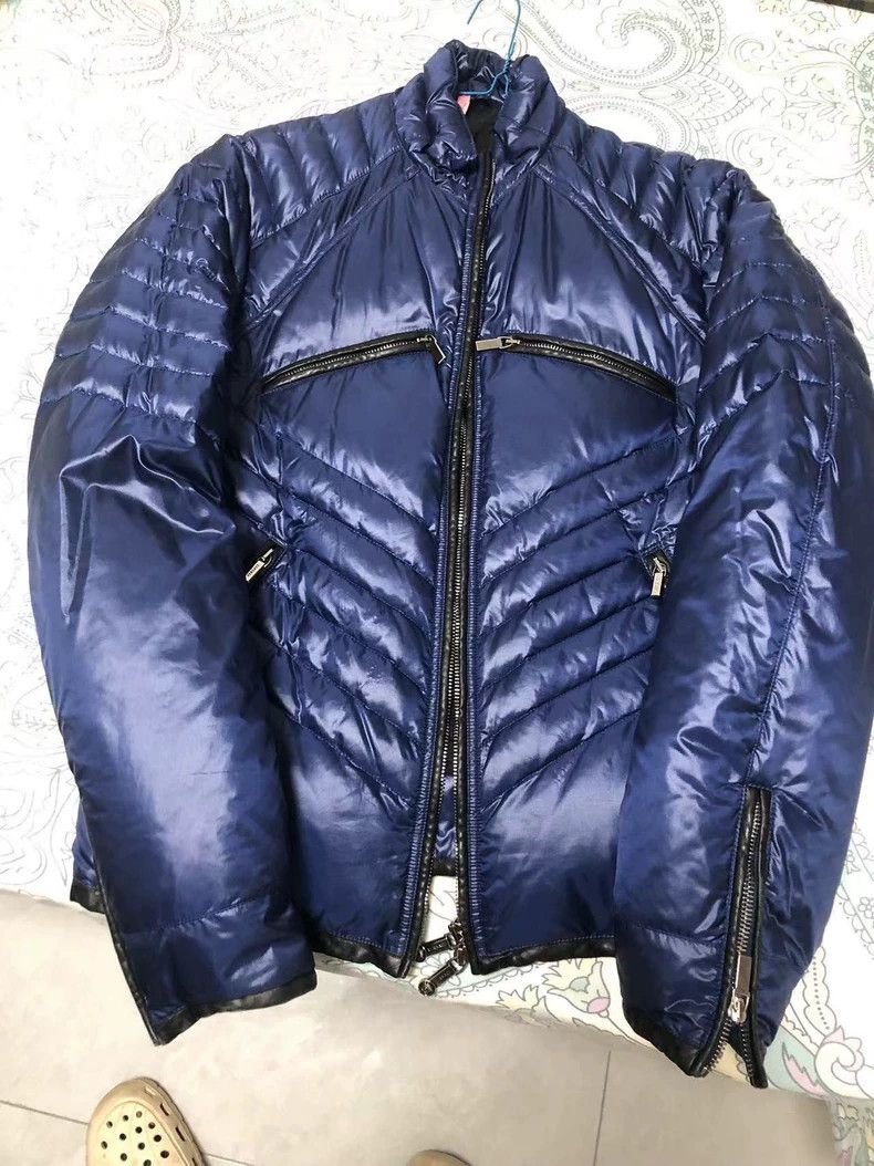Versace Versace Leather-trimmed slim-fitting cropped down jacket j Size US L / EU 52-54 / 3 - 1 Thumbnail