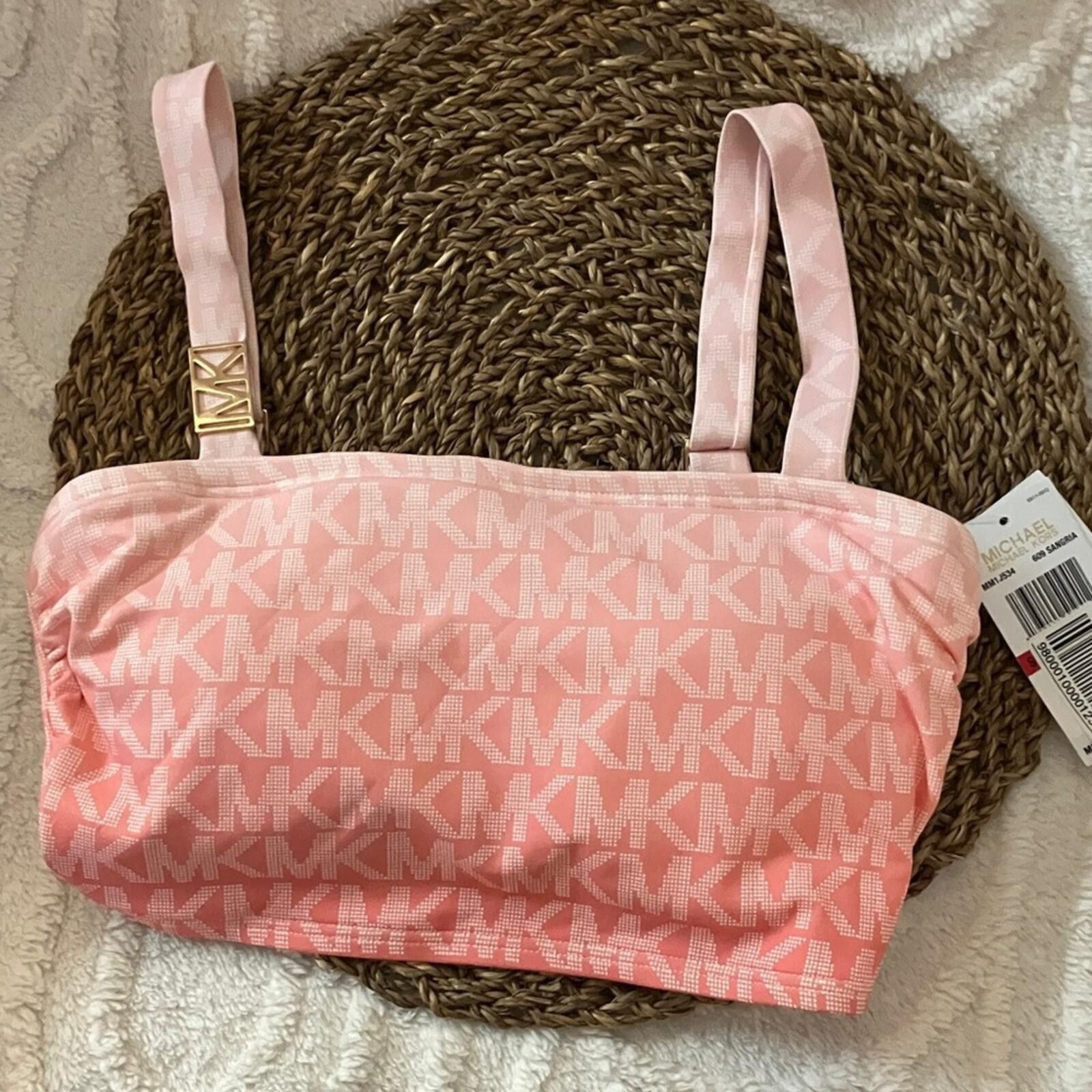 Michael Kors Michael Kors Pink Logo Crop Top with Adjustable Straps Size S / US 4 / IT 40 - 1 Thumbnail