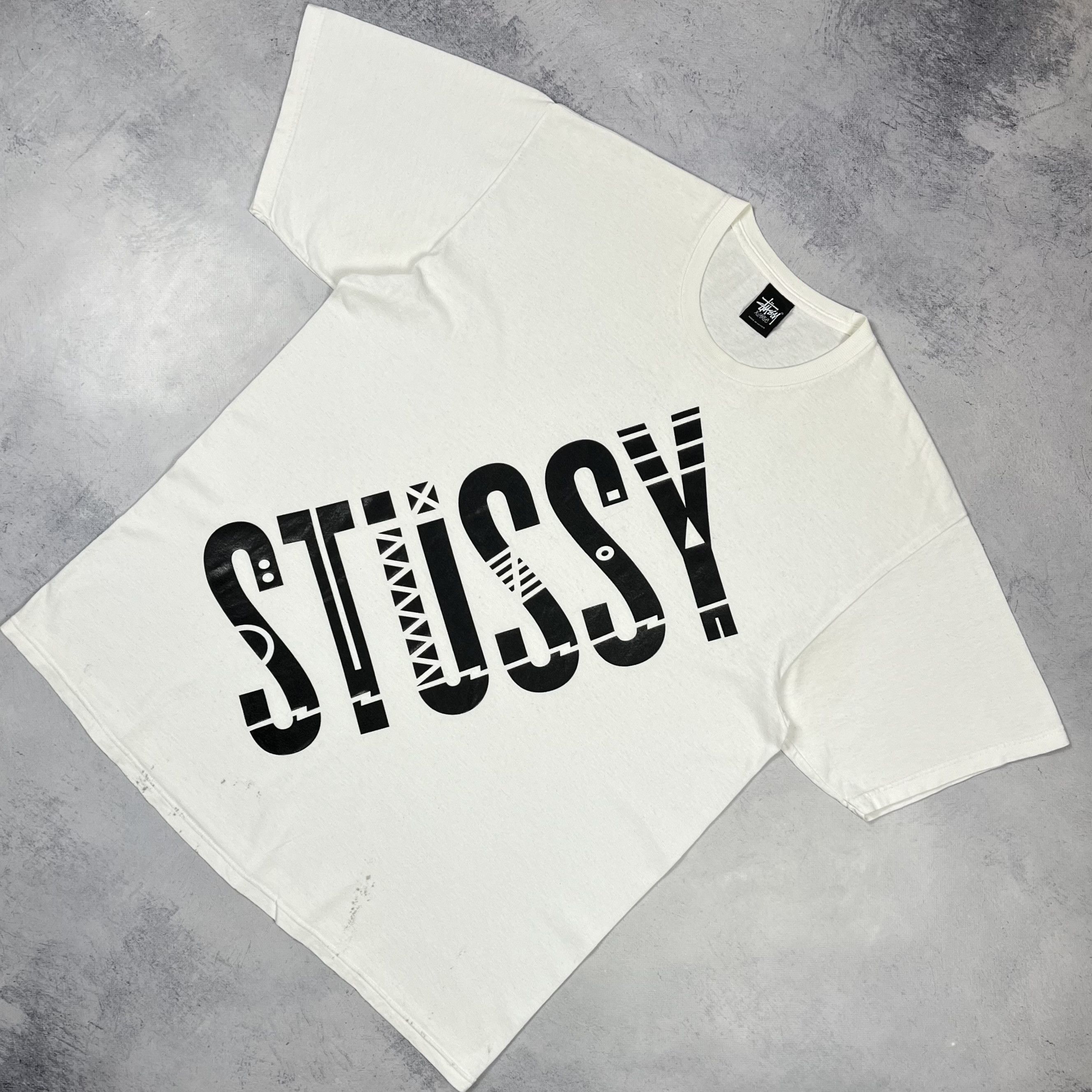Stussy Vintage Stussy Rare Y2K Big Logo T Shirt 90’s Size US XL / EU 56 / 4 - 1 Thumbnail