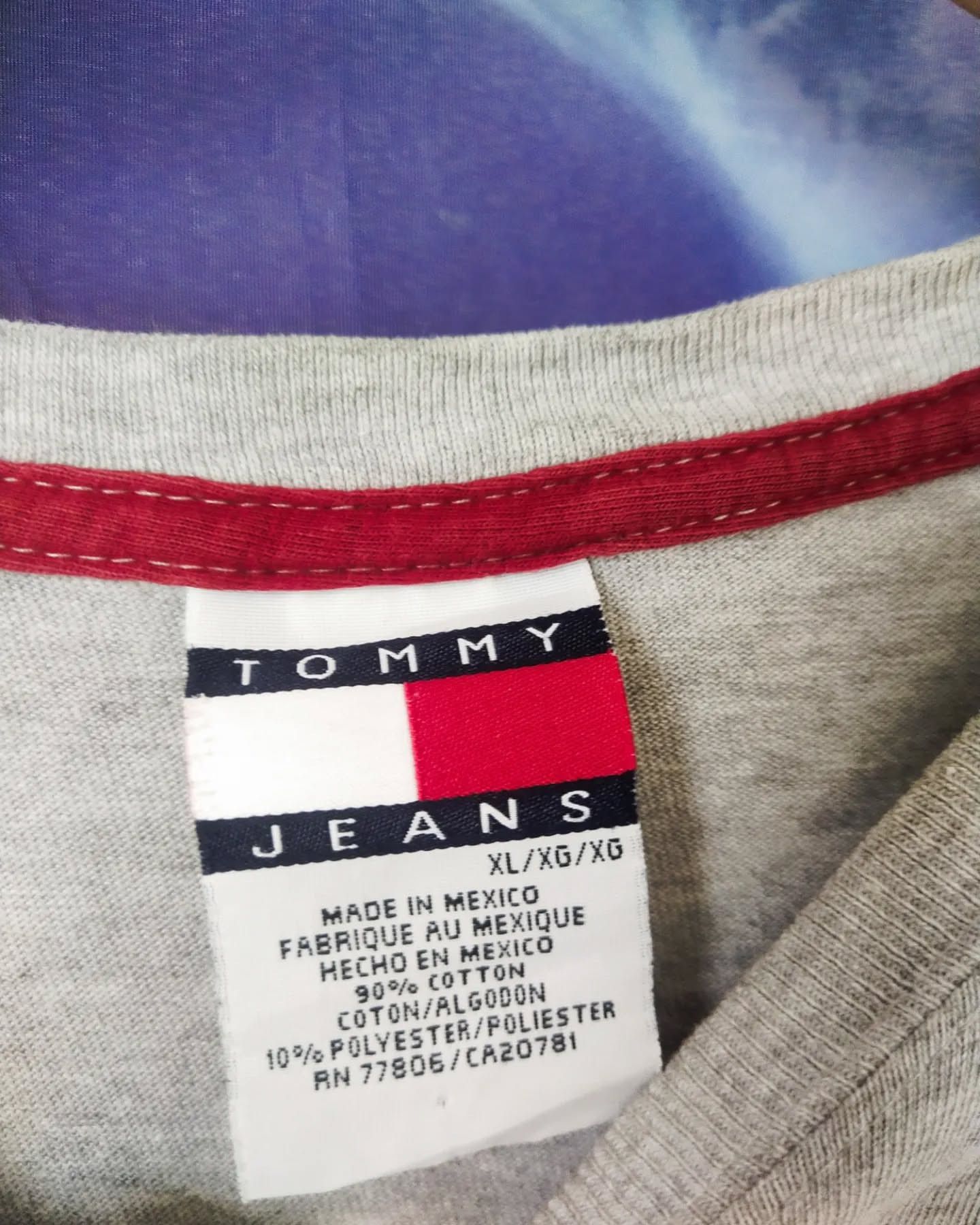 Tommy Hilfiger Tommy Hilfiger Vintage Denim Grey Longsleeve Size US XL / EU 56 / 4 - 5 Thumbnail