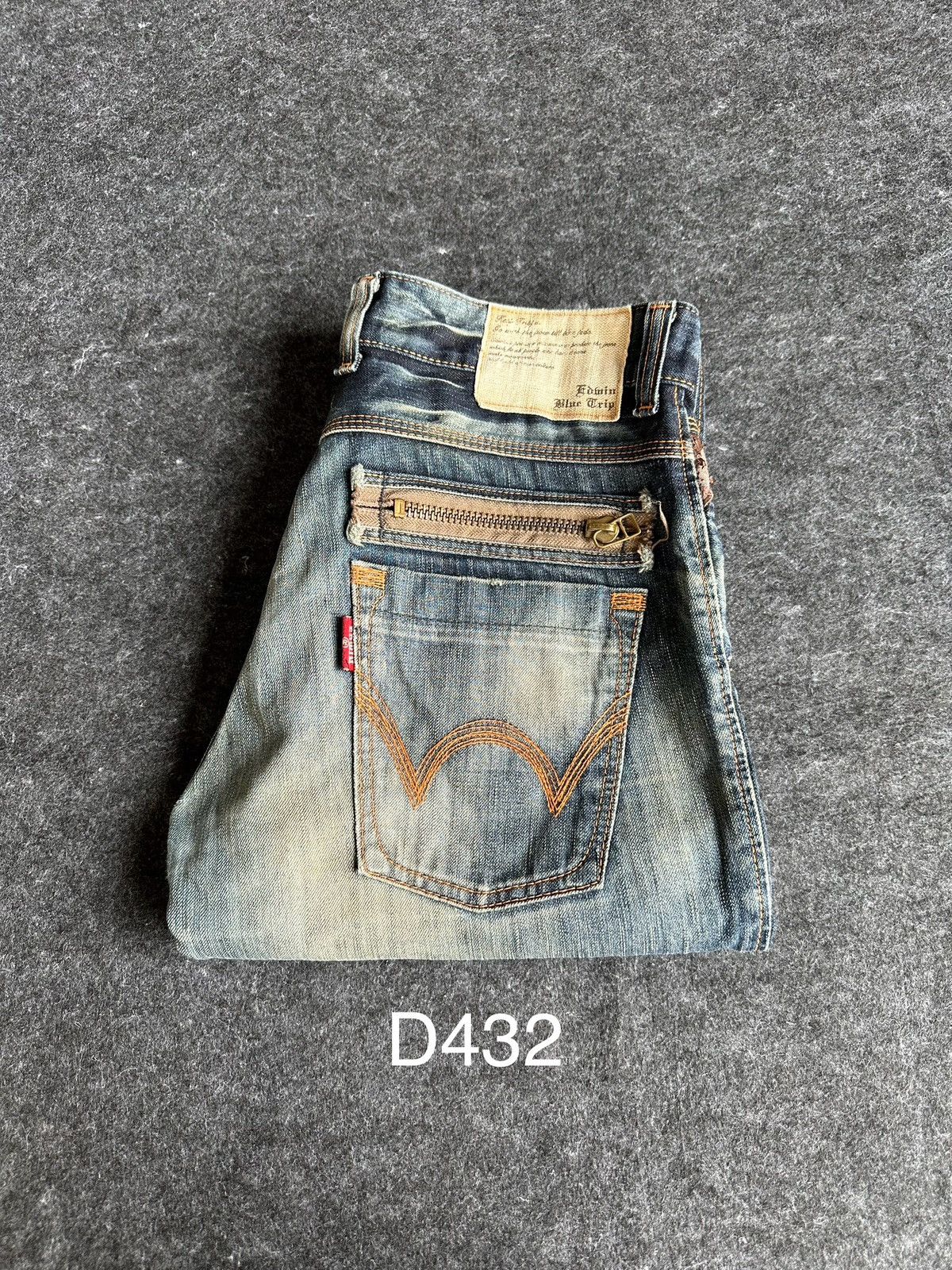 Edwin Vintage Edwin 503 Bluetrip Faded Washed Denim 32x34 D432 Size US 32 / EU 48 - 21 Thumbnail