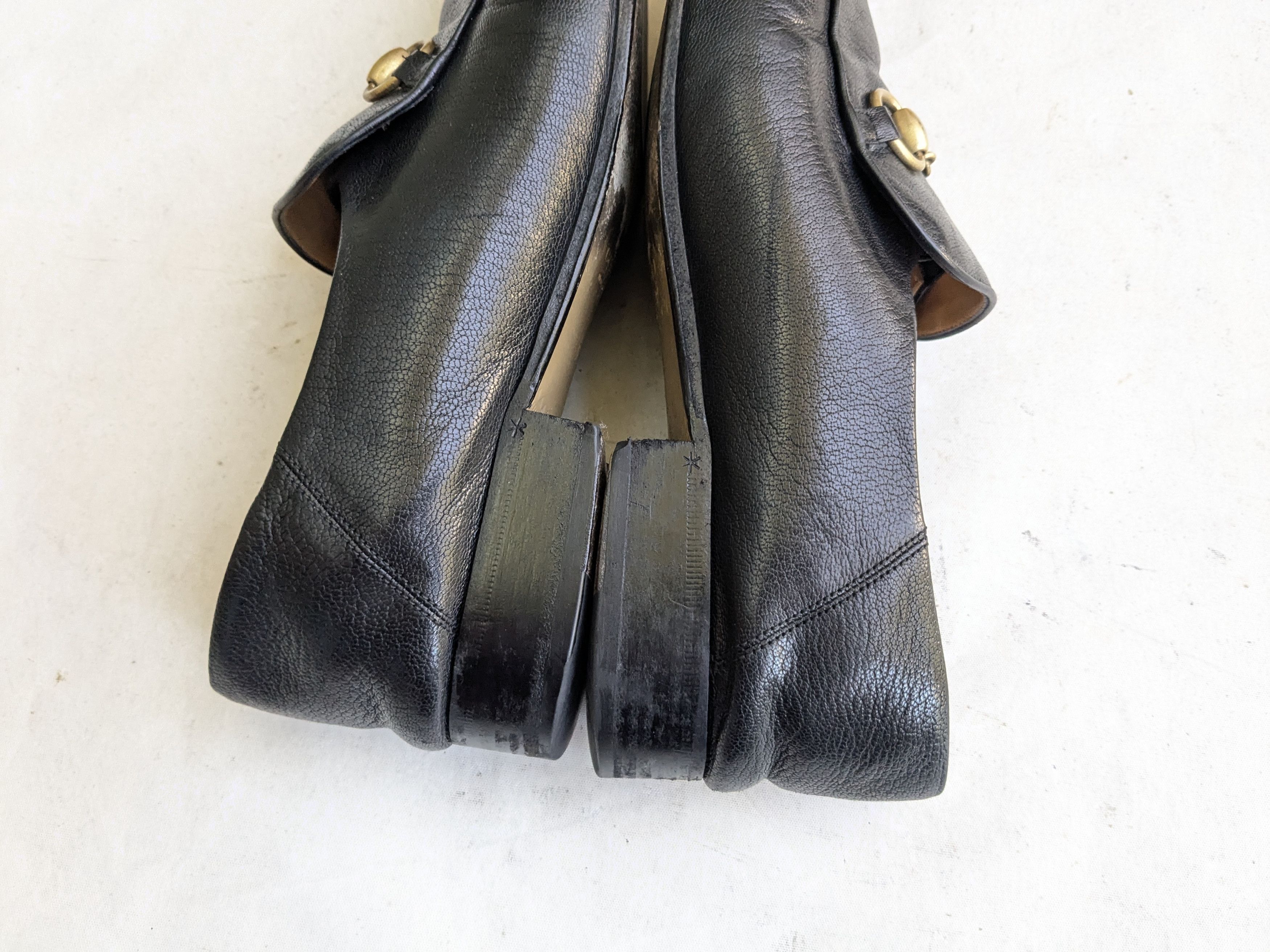 Gucci Gucci Horsebit Loafers Black Leather 10 Snaffle Mules Size US 10 / EU 43 - 11 Thumbnail