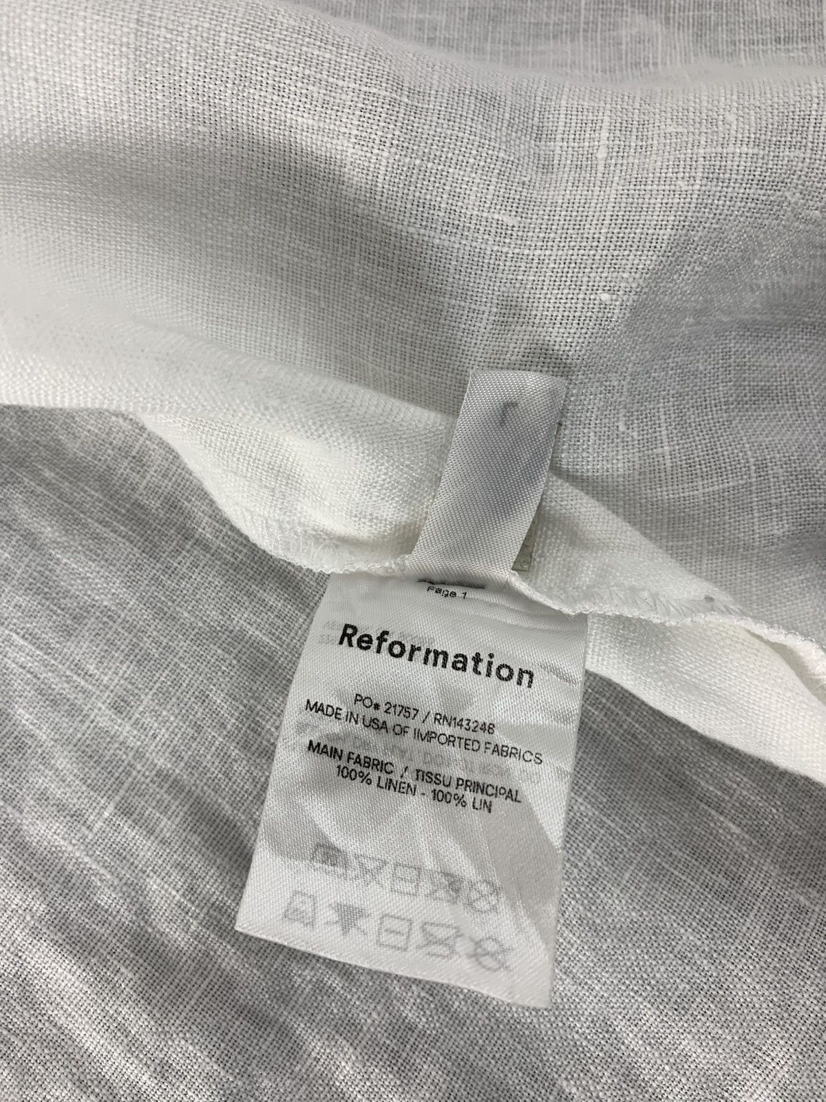 Japanese Brand Reformation Plain Minimalist White Button Up Shirt Size US XL / EU 56 / 4 - 9 Thumbnail