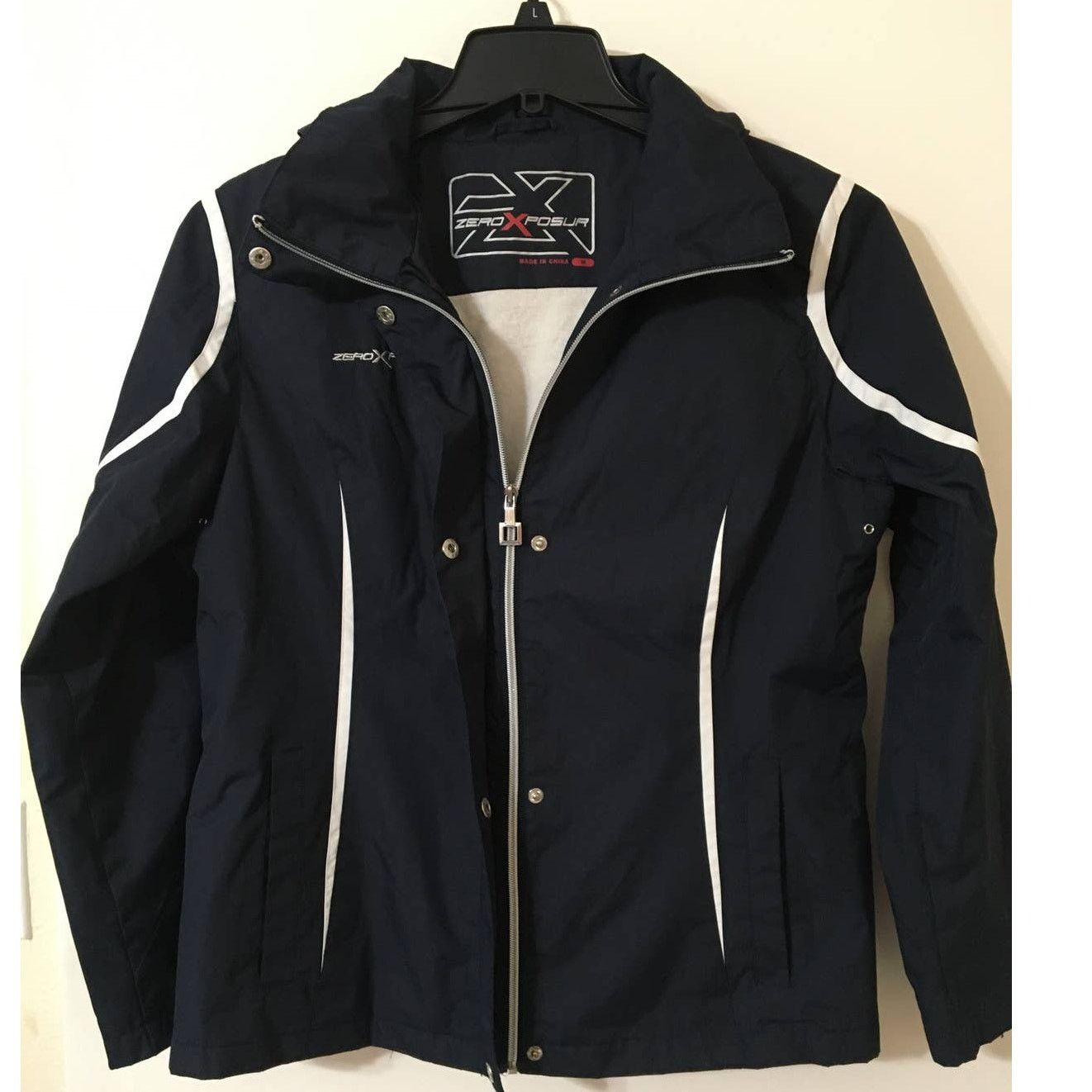 Other ZeroXposur Medium Navy Blue and White Jacket Fleece Lining Size M / US 6-8 / IT 42-44 - 7 Thumbnail