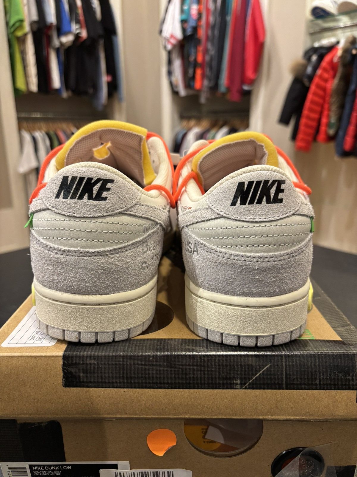 Nike × Off-White Nike Dunk Low ‘Off-White Lot 11’ Size US 14 / EU 47 - 3 Thumbnail