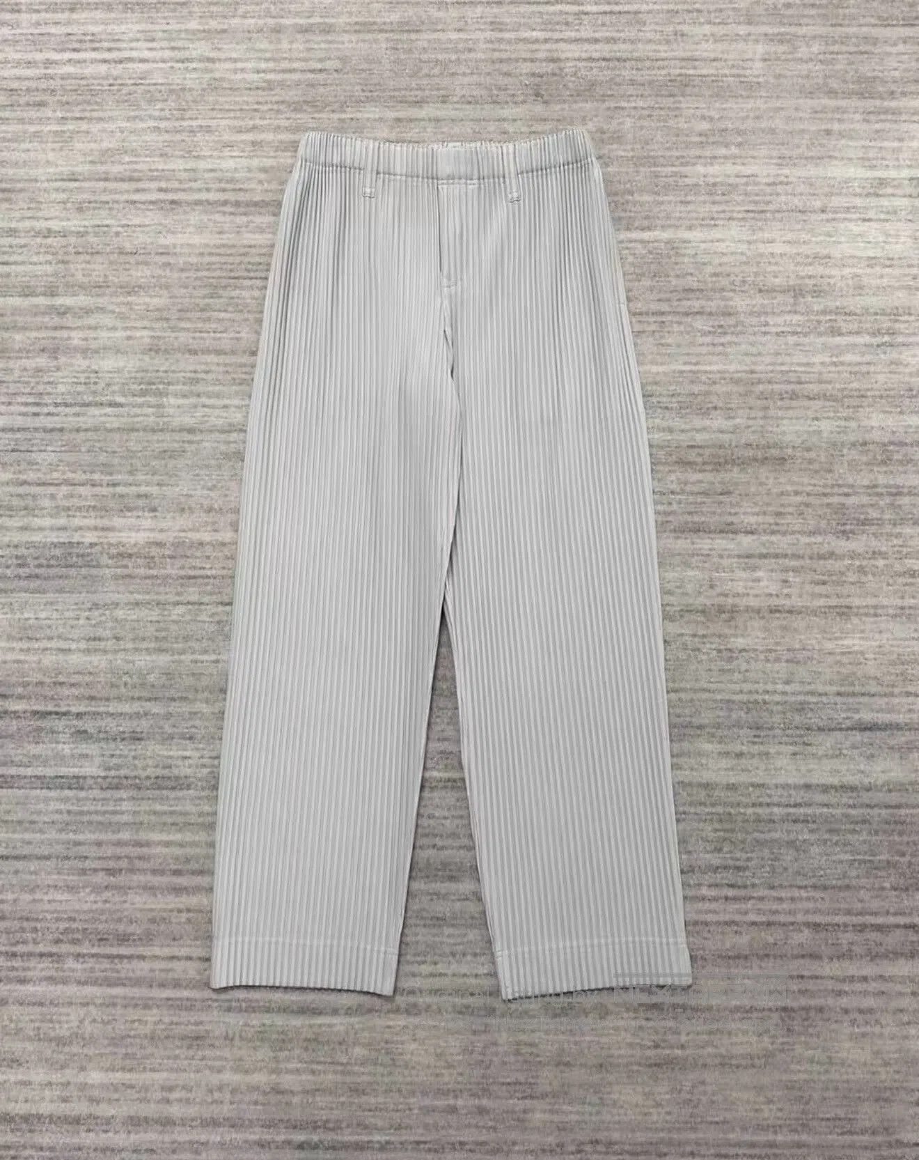 Homme Plisse Issey Miyake issey miyake gray pleated long pants. Size US 36 / EU 52 - 1 Thumbnail