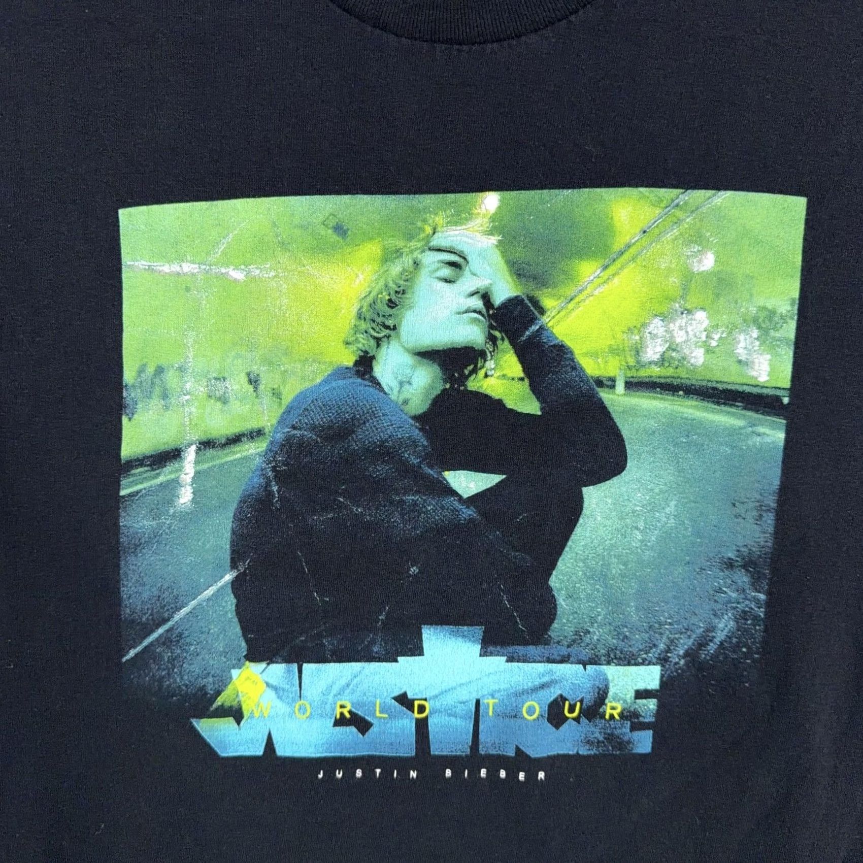 Vintage Justin Bieber Shirt Adult Small Black Justice World Tour Concert Graphic 2022 World Tour Size US S / EU 44-46 / 1 - 2 Thumbnail