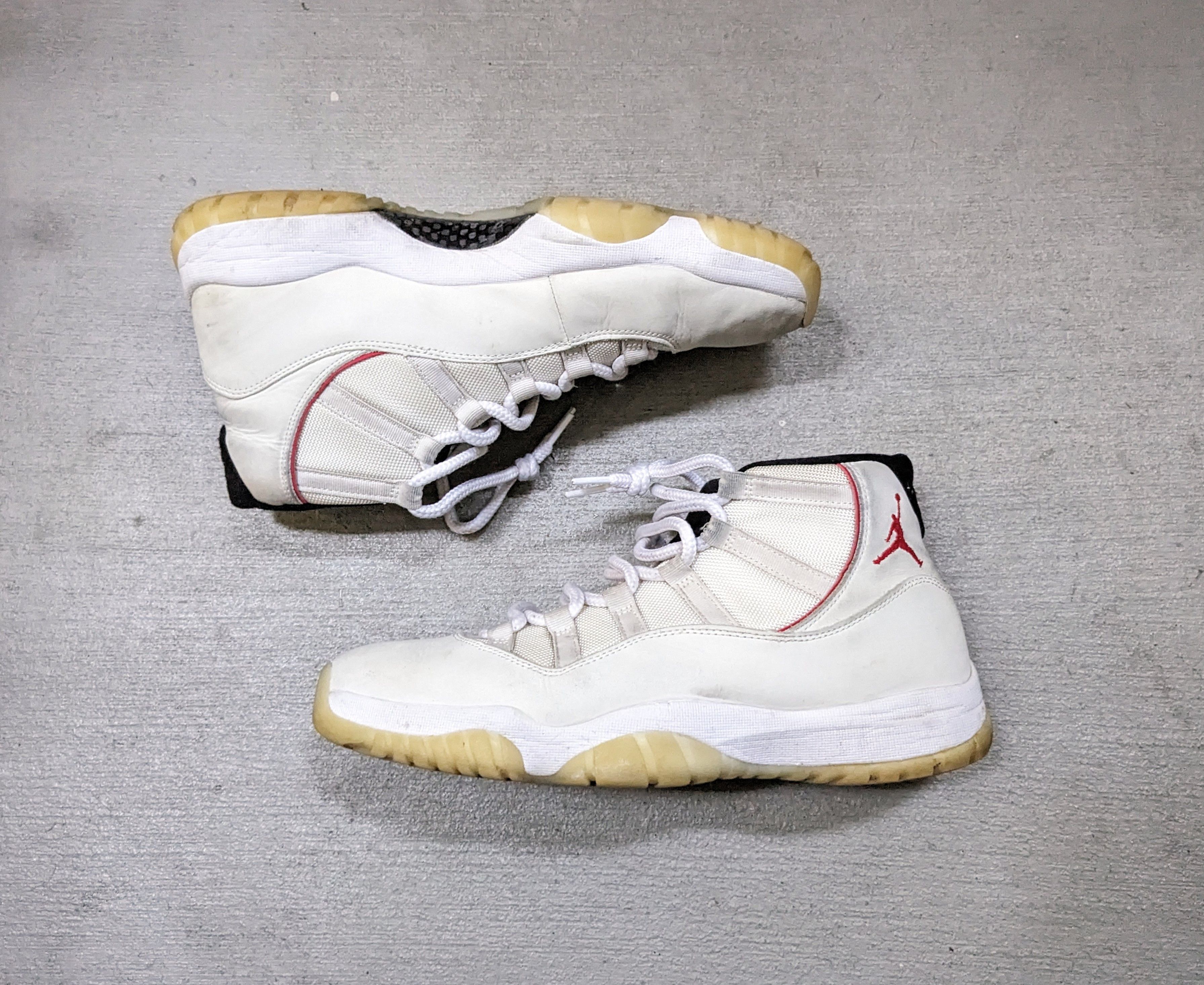 Jordan Brand Nike Air Jordan 11 Platinum Tint Size 11.5 White 378037-016 Size US 11.5 / EU 44-45 - 1 Thumbnail