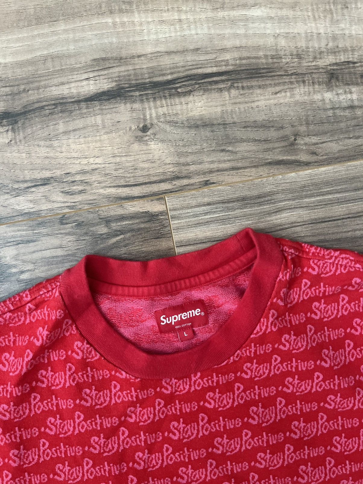 Supreme Supreme Stay Positive Jacquard S/S Top Size US L / EU 52-54 / 3 - 7 Thumbnail