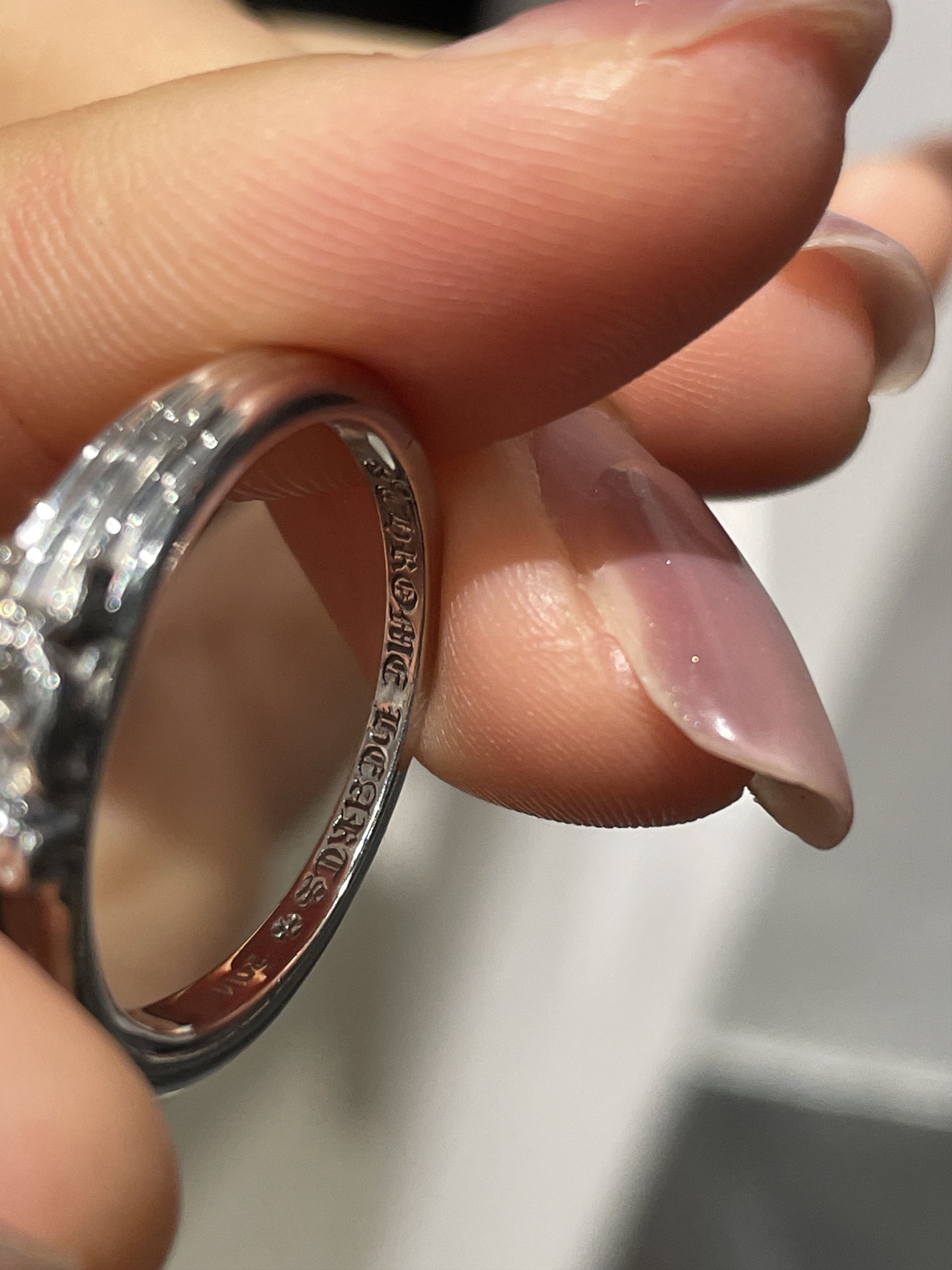 Chrome Hearts Chrome Hearts 18K White Gold Diamonds Baby Dagger Ring Size ONE SIZE - 11 Thumbnail