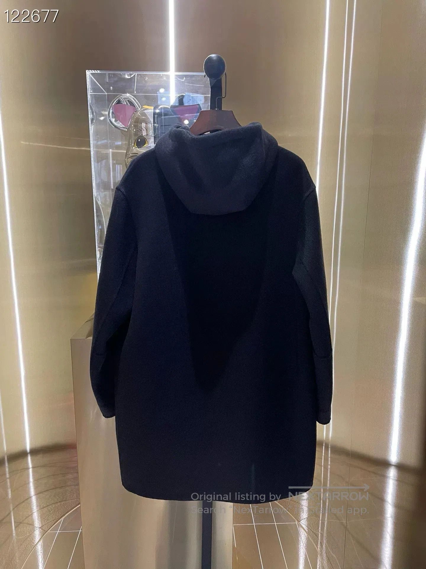 Bottega Veneta Bv 040073H66 Black Woolen Zip Coat. Size US S / EU 44-46 / 1 - 2 Thumbnail