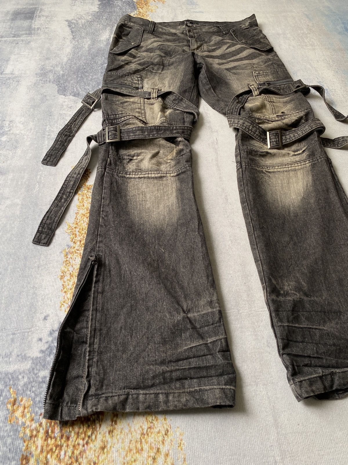 If Six Was Nine Japanese Brand Topism Bondage Flare Denim Size US 32 / EU 48 - 8 Thumbnail
