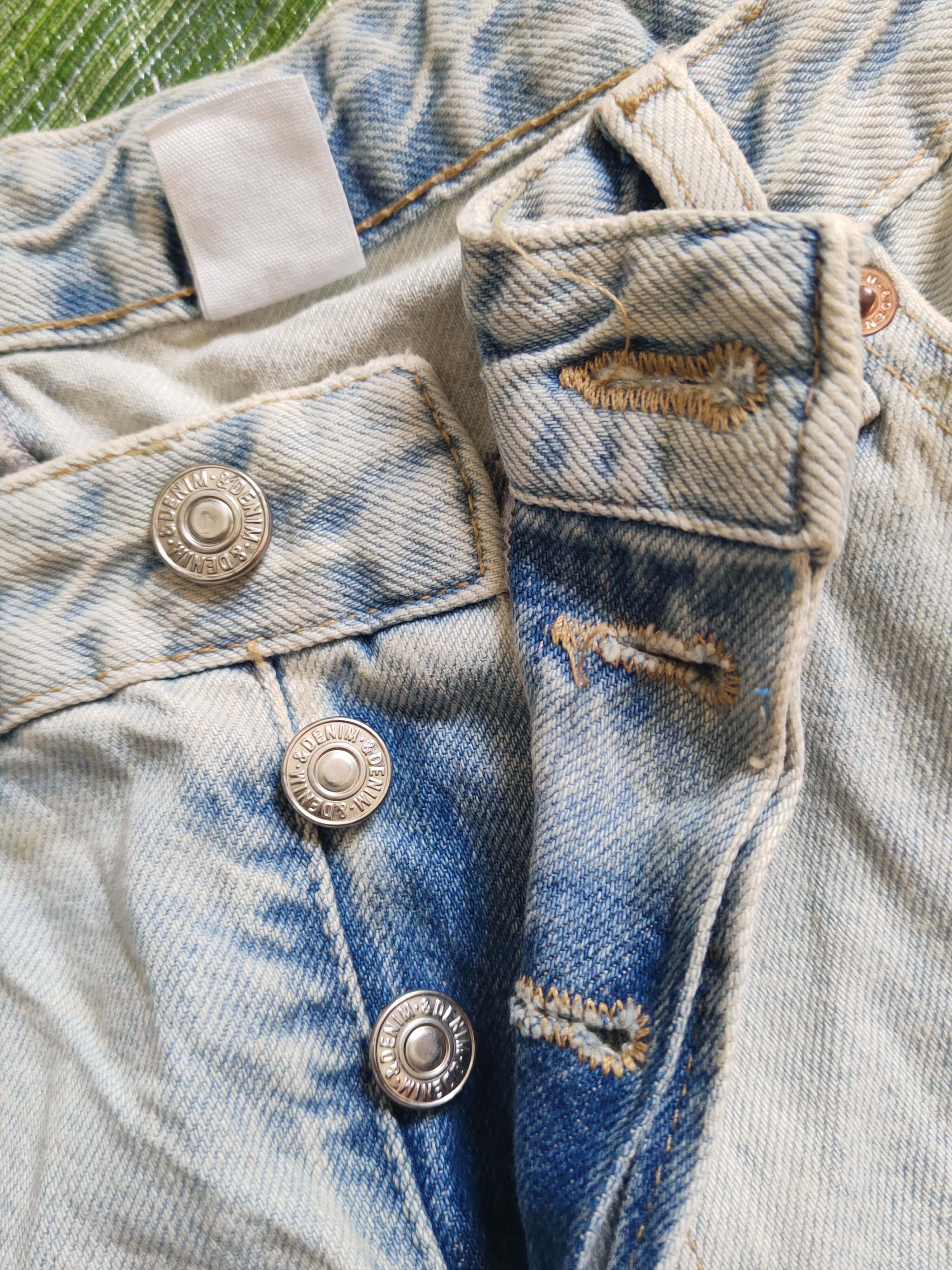 Japanese Brand & Denim Blue Faded Distressed Ripped Jeans #S2357 Size US 33 - 13 Thumbnail