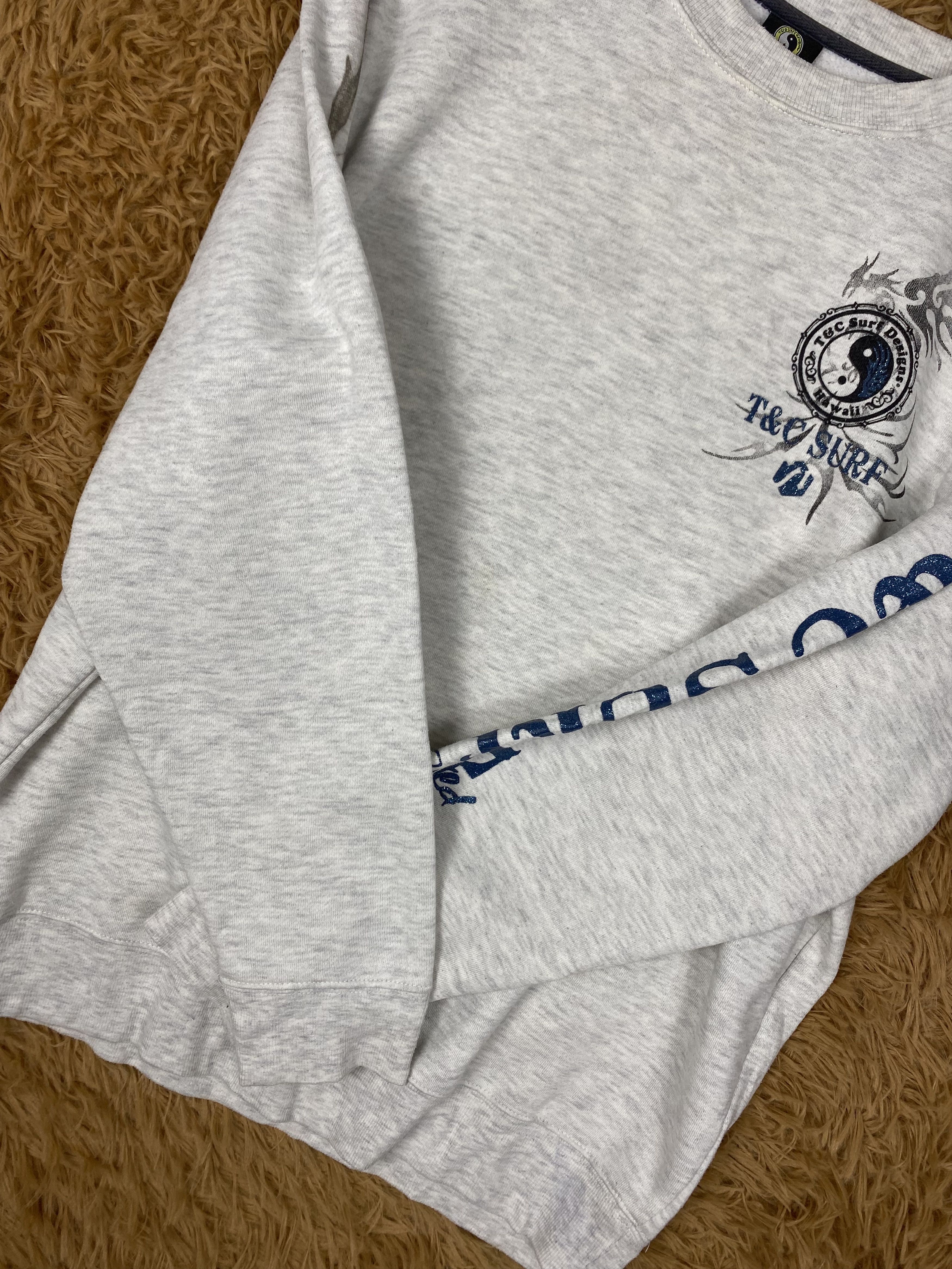 Designer Vintage T&C Surf Design Hawaii Sweatshirts PS0366 Size US L / EU 52-54 / 3 - 5 Thumbnail