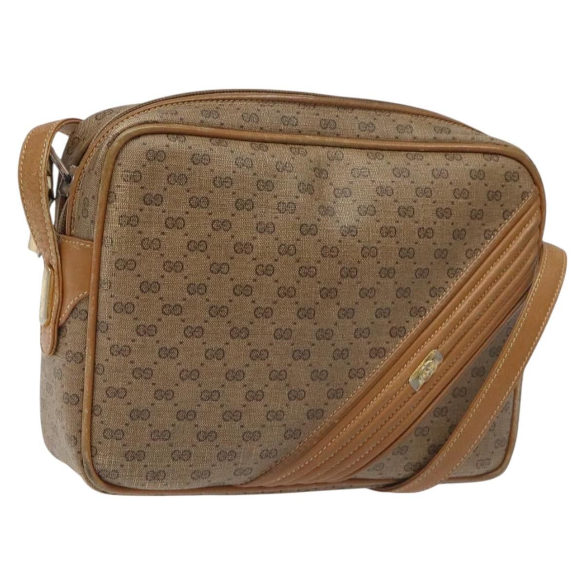 Gucci GUCCI Micro GG Supreme Shoulder Bag Pvc Leather Brown Gold Size ONE SIZE - 1 Thumbnail