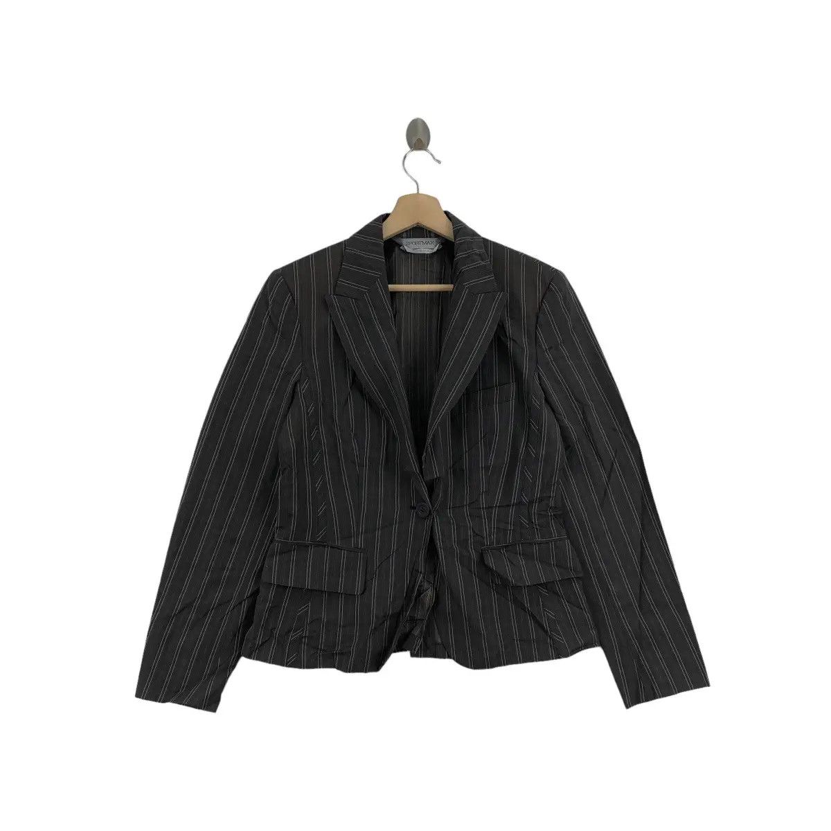 Max Mara MAX MARA SPORTMAX Collection Made In Italy Coat Striped Size S / US 4 / IT 40 - 1 Thumbnail