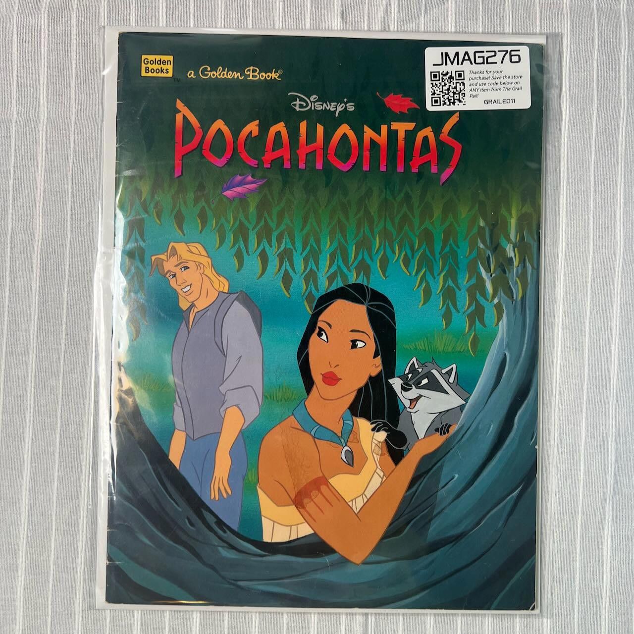 Designer Disney's Pocahontas (Big Golden Book) 1st Printing 1995 HTF Size ONE SIZE - 9 Thumbnail