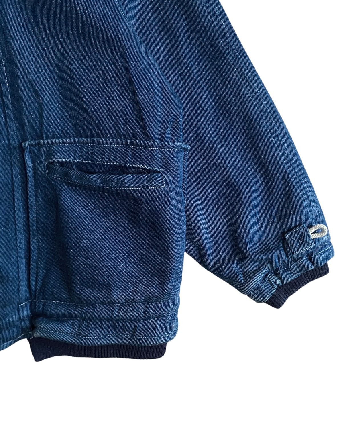 Japanese Brand Rare Vintage Japanese Brand Diable Denim Bomber Jacket 1990s Size US L / EU 52-54 / 3 - 7 Thumbnail