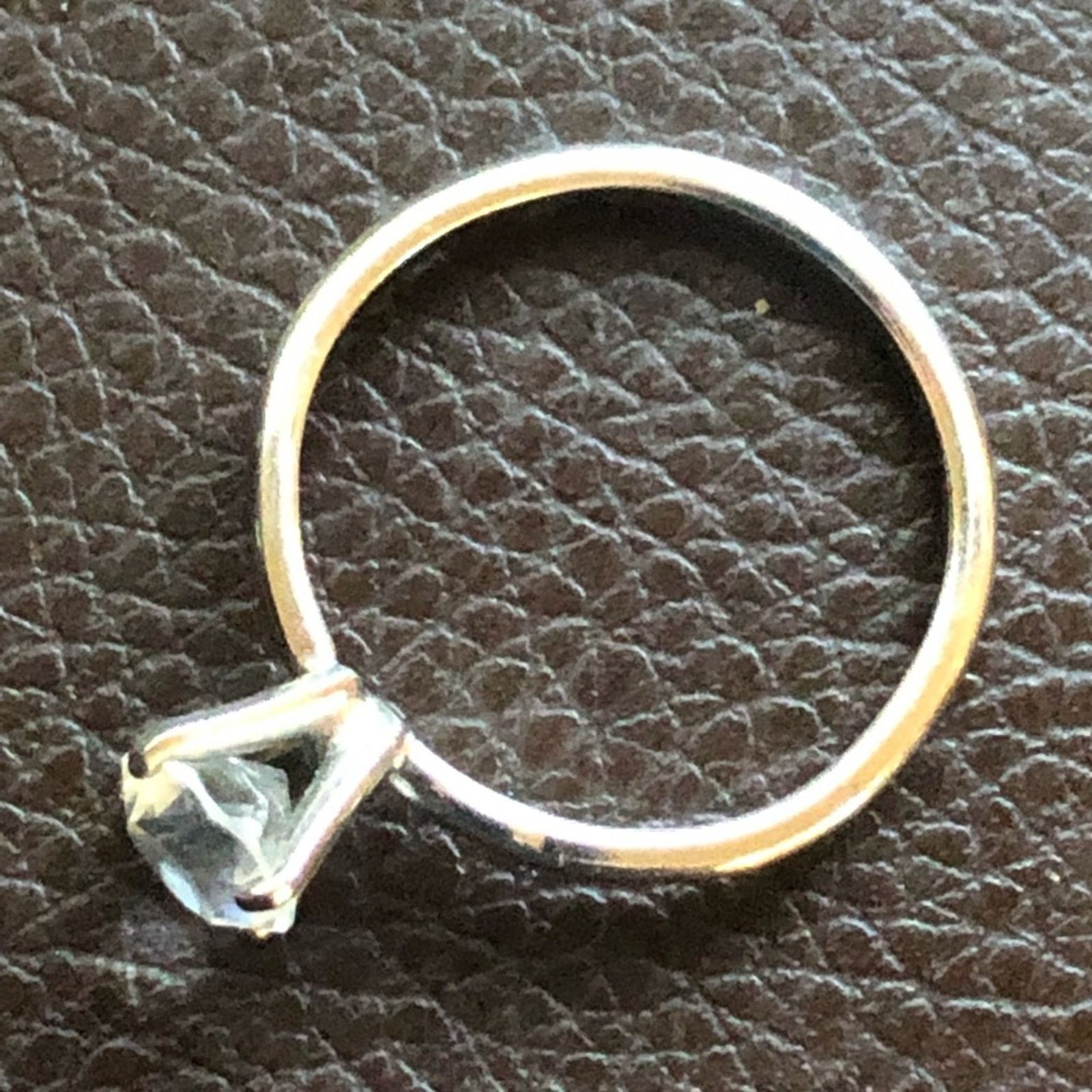 Vintage Vintage 80s faceted glass crystal stone band ring Size ONE SIZE - 6 Thumbnail