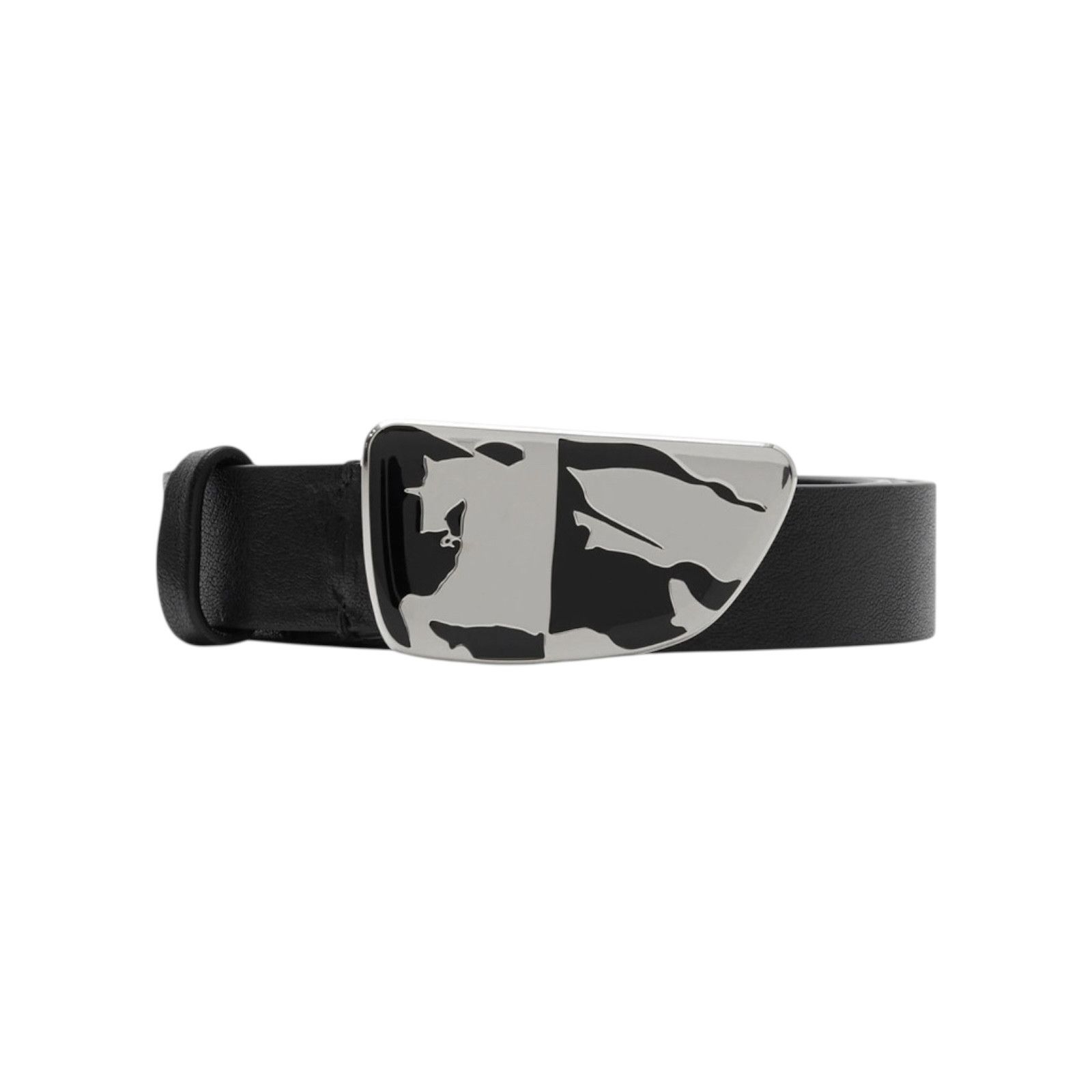 Burberry Belt Burberry Shield Buckle Black Size 34 - 1 Thumbnail