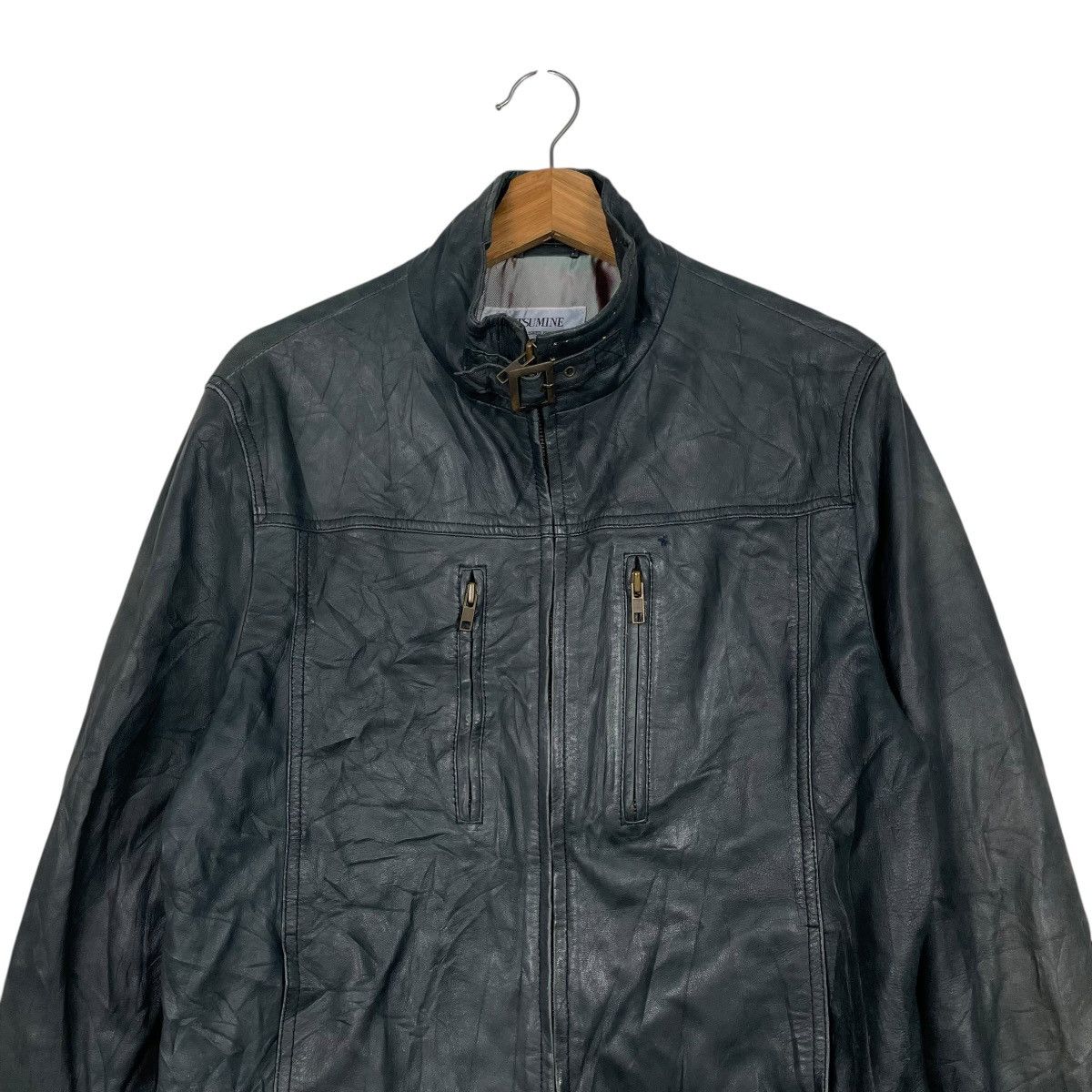 Japanese Brand Japanese Brand Mitsumine Motorcycle Biker Leather Jacket Size US S / EU 44-46 / 1 - 2 Thumbnail