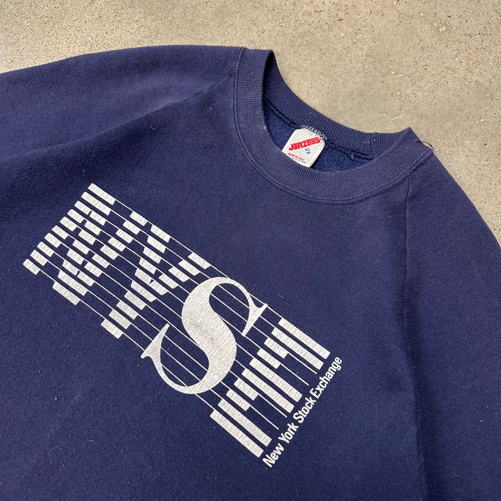 Vintage Vintage 80s New York Stock Exchange Sweatshirt Size US L / EU 52-54 / 3 - 2 Thumbnail