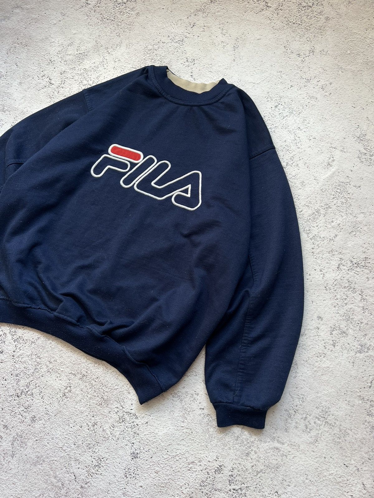 Fila × Vintage 90s Fila vintage sweatshirt big logo crew neck y2k Size US S / EU 44-46 / 1 - 5 Thumbnail