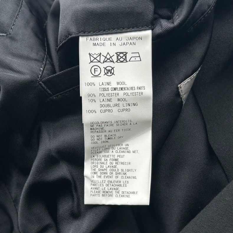 Yohji Yamamoto Yohji Yamamoto 20aw Wool suit with white armband-2505 Size US L / EU 52-54 / 3 - 6 Thumbnail