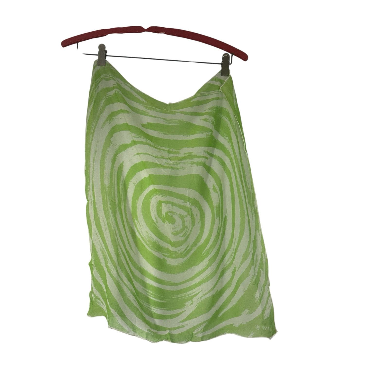 Vintage Vintage 60s Vera Neumann Ladybug Green Sheer Silk Scarf Size ONE SIZE - 2 Thumbnail