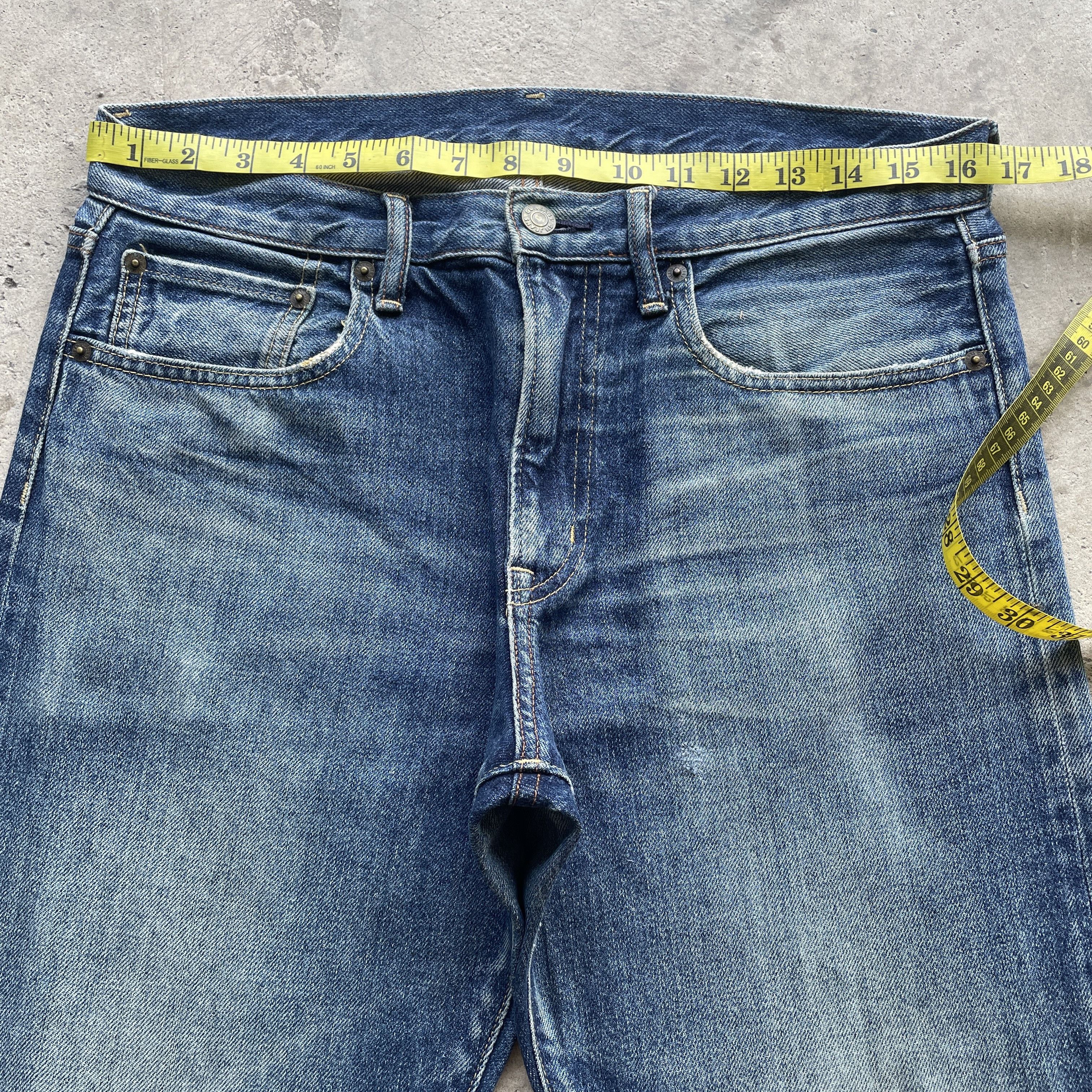 Japanese Brand VINTAGE JAPAN GU FADED DENIM DISTRESSED JEANS PANTS W33x32 Size US 33 - 5 Thumbnail
