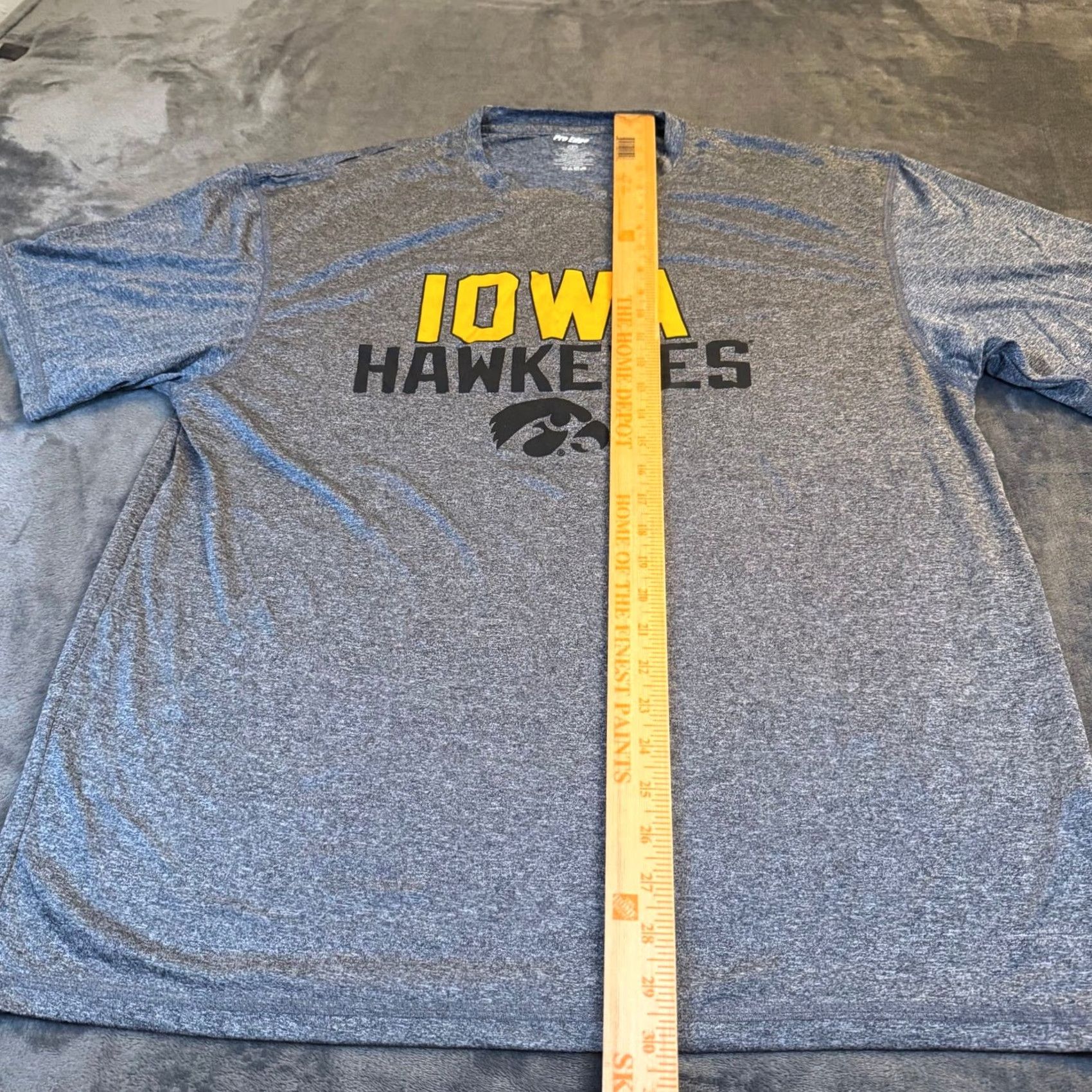Vintage VINTAGE Pro Edge Iowa Hawkeyes Gray Heathered T Shirt Athletic Tee Mens XXL 2XL Size US XXL / EU 58 / 5 - 7 Thumbnail