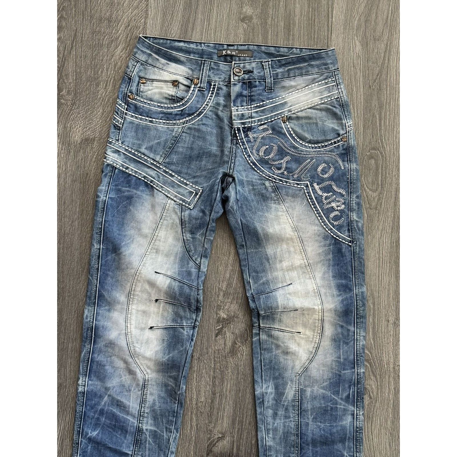 Japanese Brand Y2K Avant Garde Cosmo Lupo Vintage Jeans Size US 31 - 3 Thumbnail
