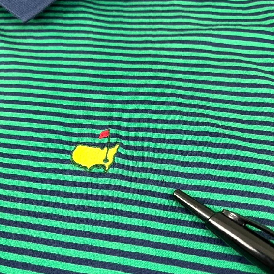 Augusta Sportswear VINTAGE Augusta National MASTERS Polo Mens Large Green Blue Embroidered Shirt Polo, Logo, Classic Sports, Golf Mens Size US L / EU 52-54 / 3 - 6 Thumbnail