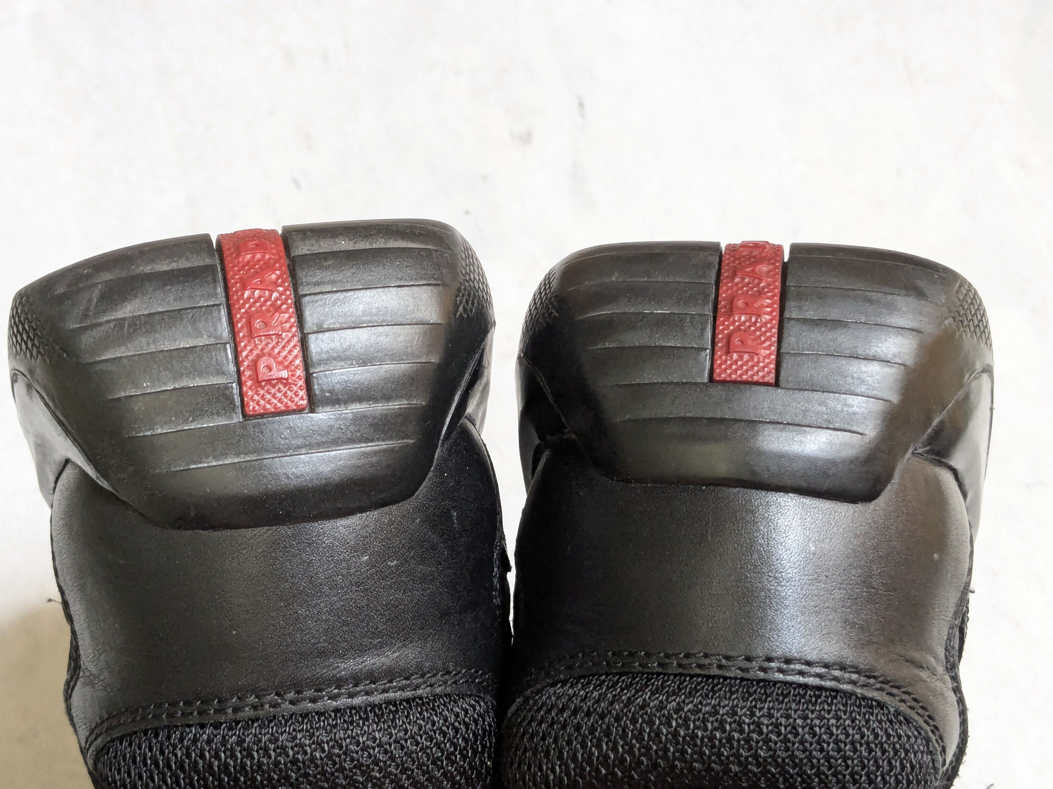 Prada Prada America's Cup Sneakers Black 9 Low Tops Leather Red Size US 9 / EU 42 - 14 Thumbnail